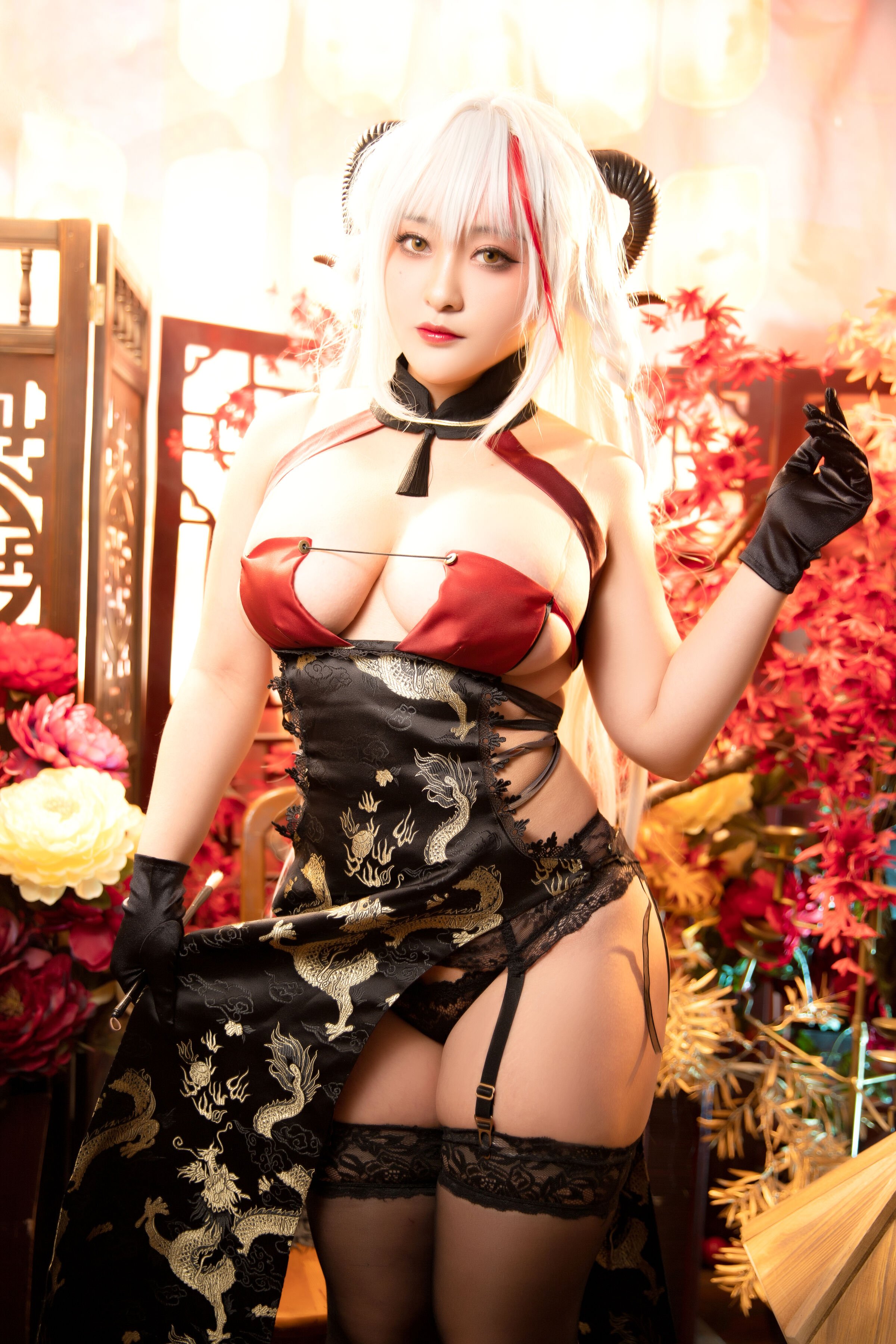 洛璃 belle SAMA - 埃吉尔旗袍 金龙腾祥云