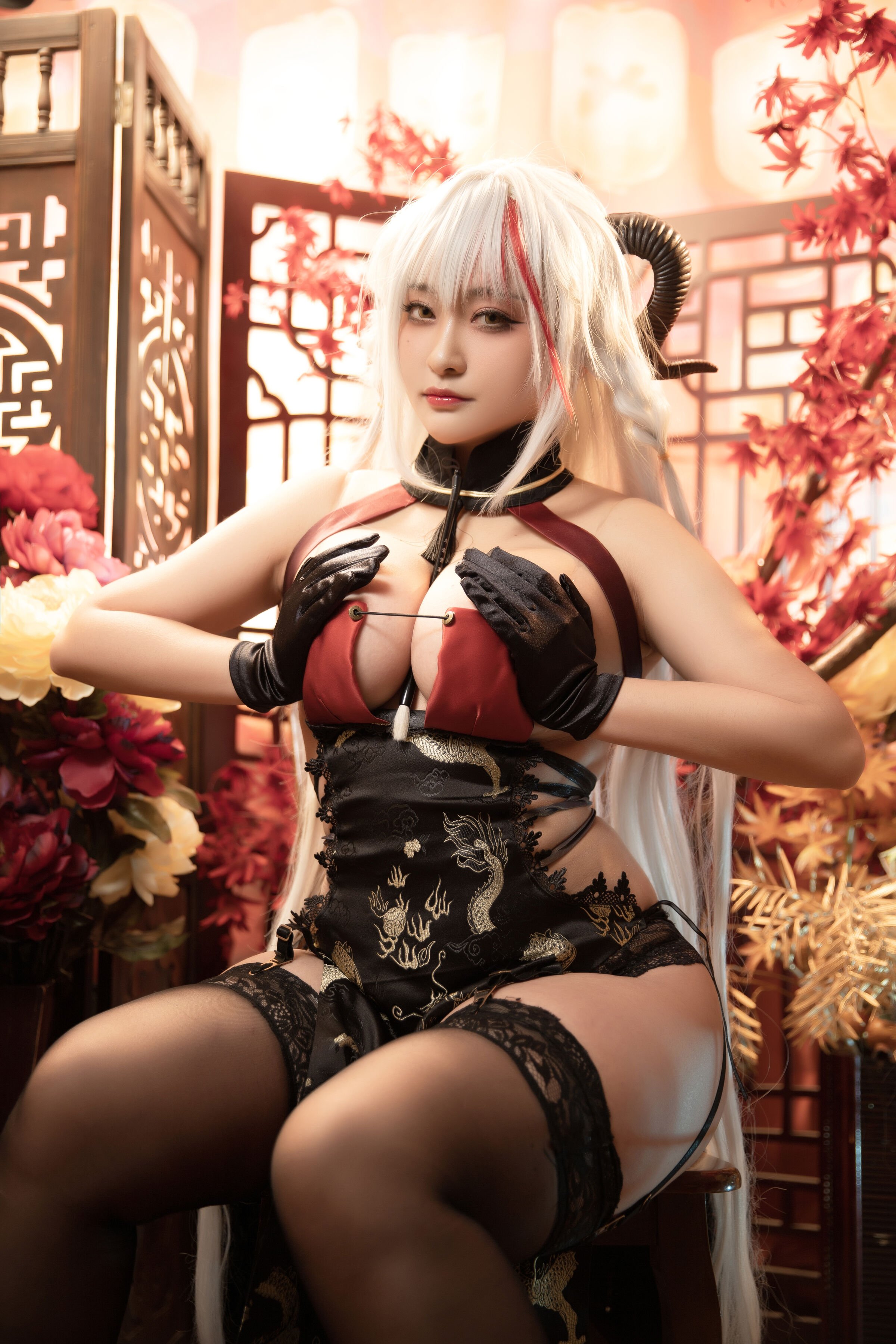 洛璃 belle SAMA - 埃吉尔旗袍 金龙腾祥云