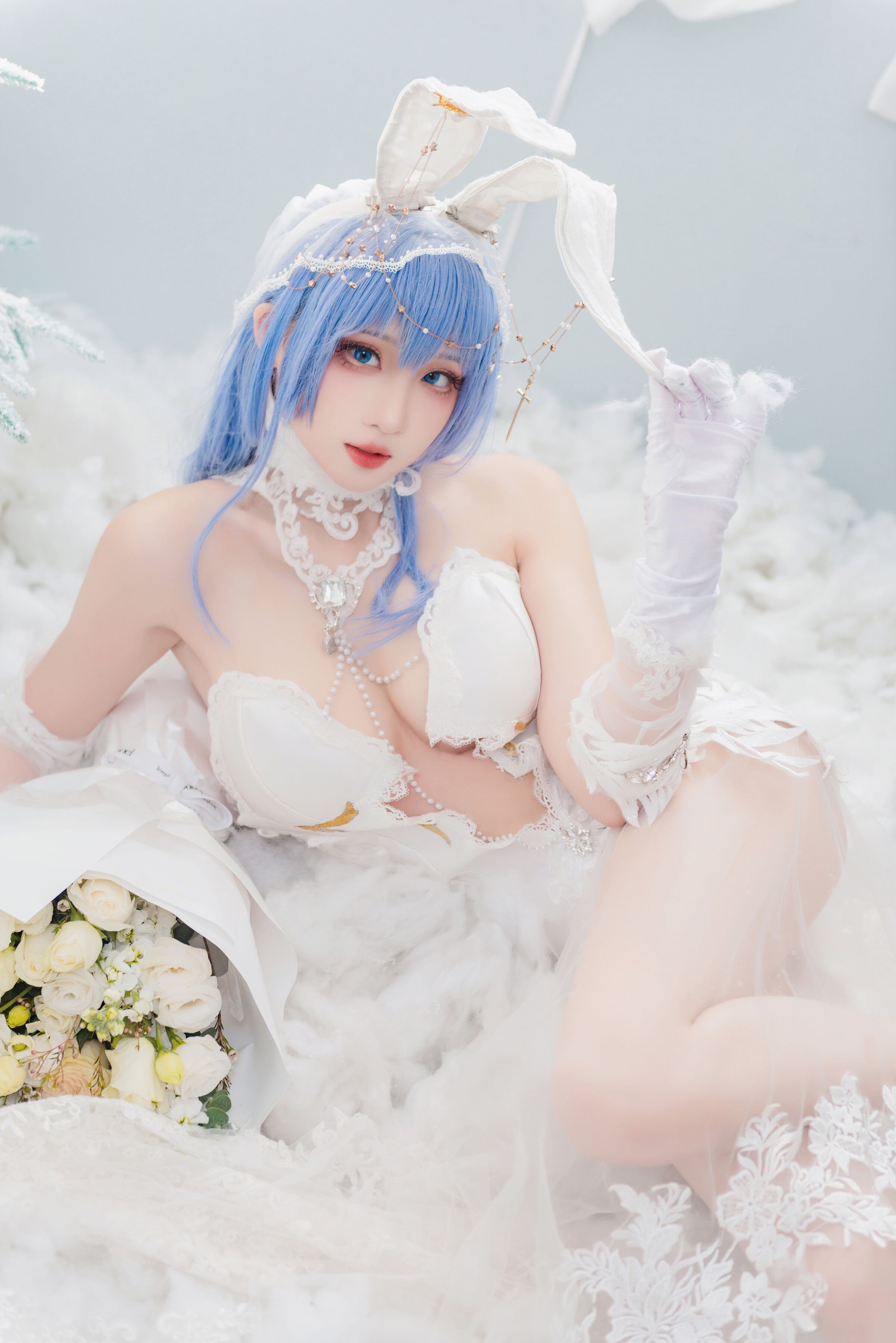 Vastaya Crayfish - Azur Lane New Jersey Garden White Snow Ceremony