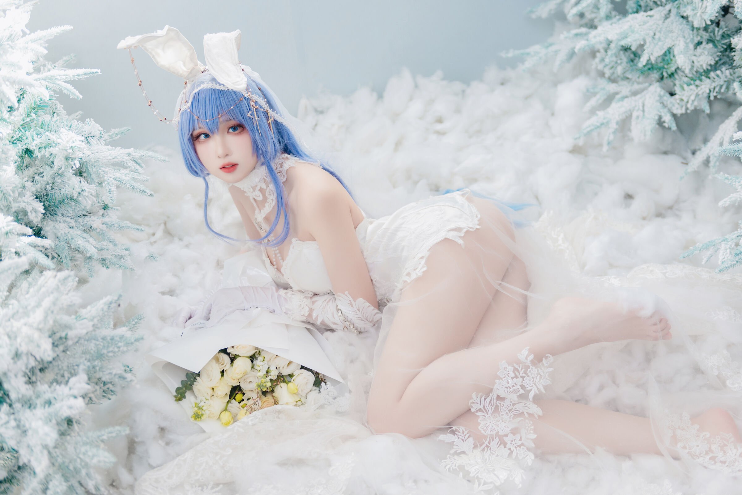 Vastaya Crayfish - Azur Lane New Jersey Garden White Snow Ceremony