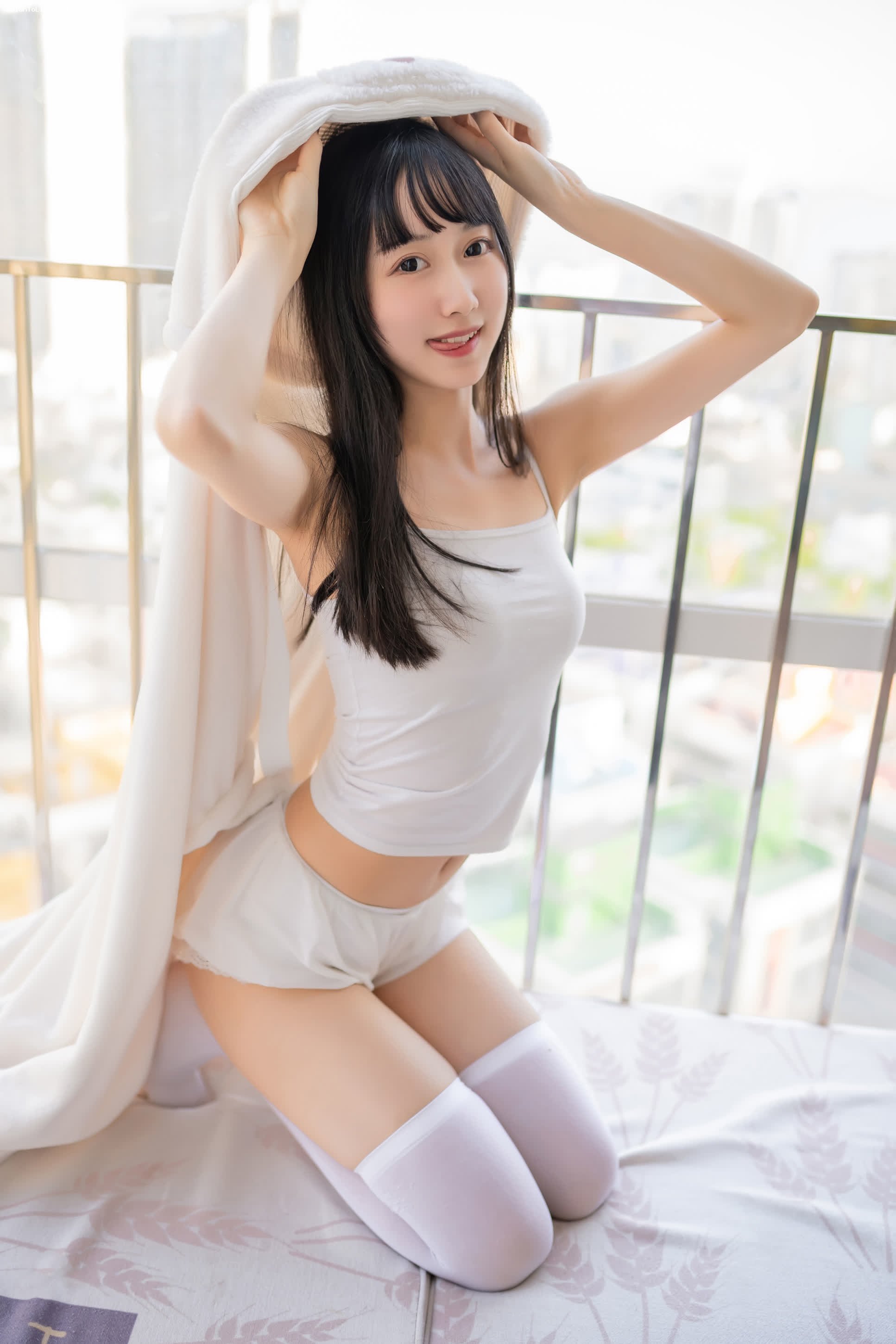 xo854_木绵绵OwO NO.028 浴巾兔子