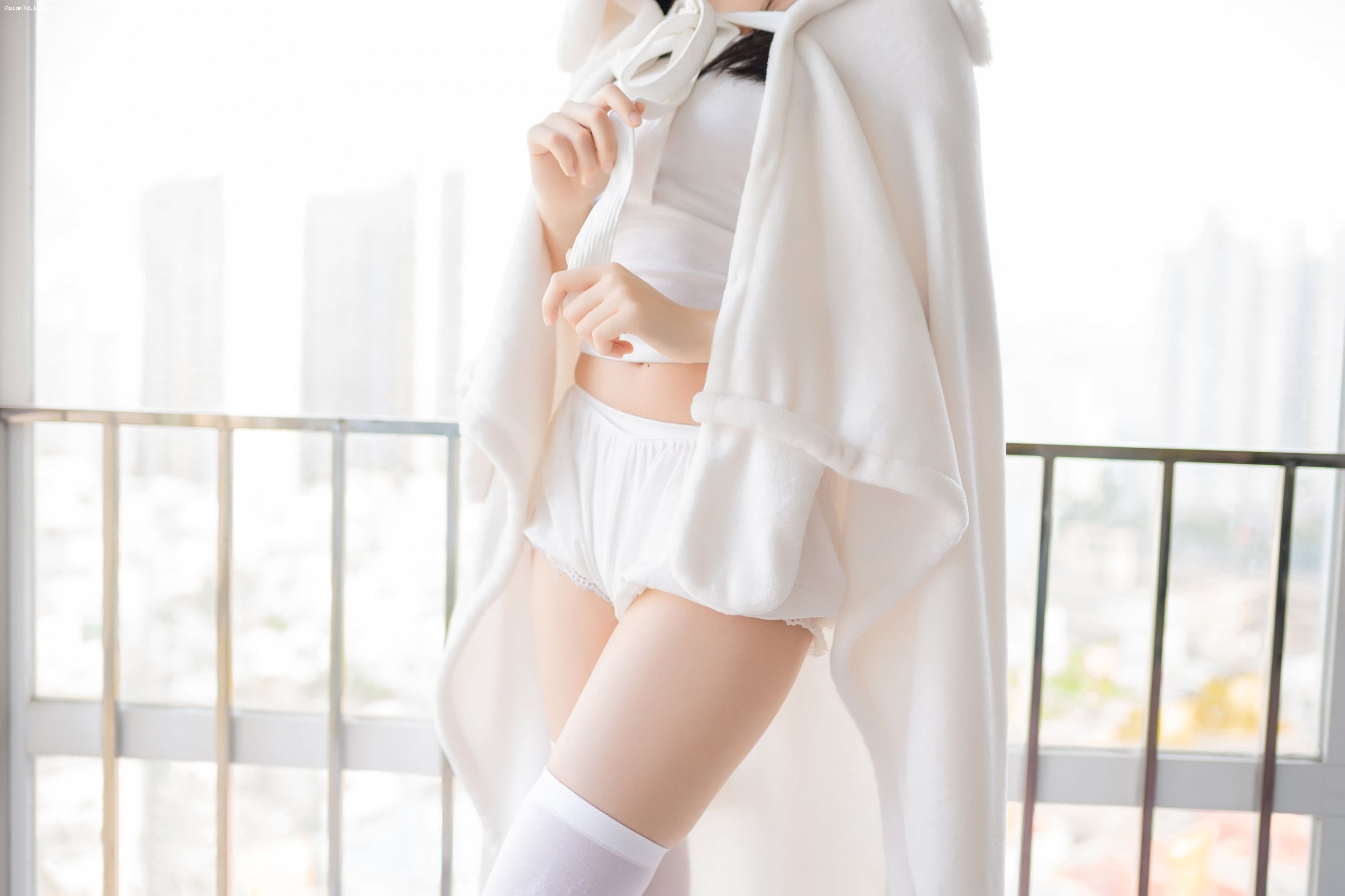 xo854_ Mộc Miên Miên OwO NO.028 Khăn tắm thỏ