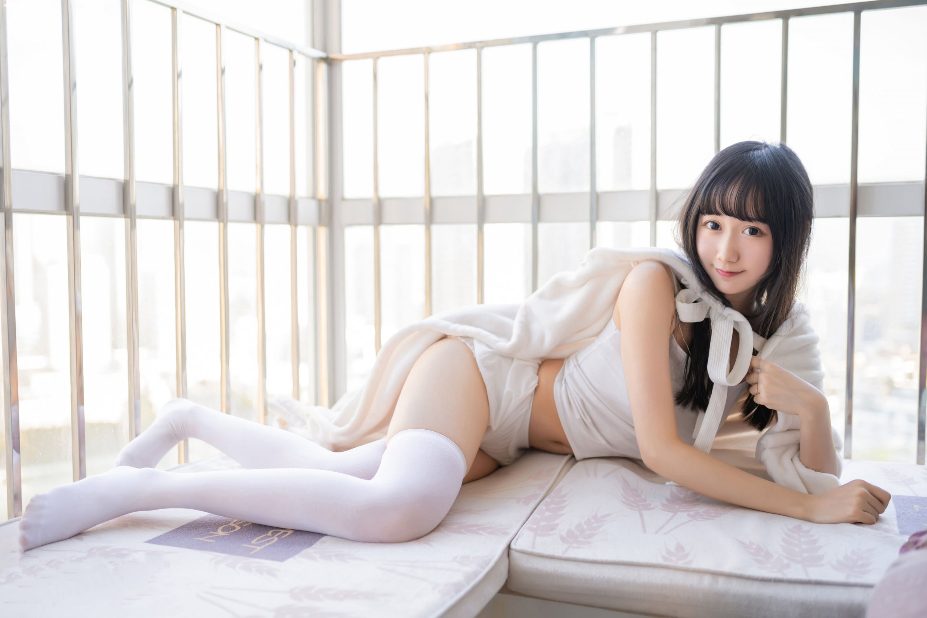 xo854_ Mộc Miên Miên OwO NO.028 Khăn tắm thỏ