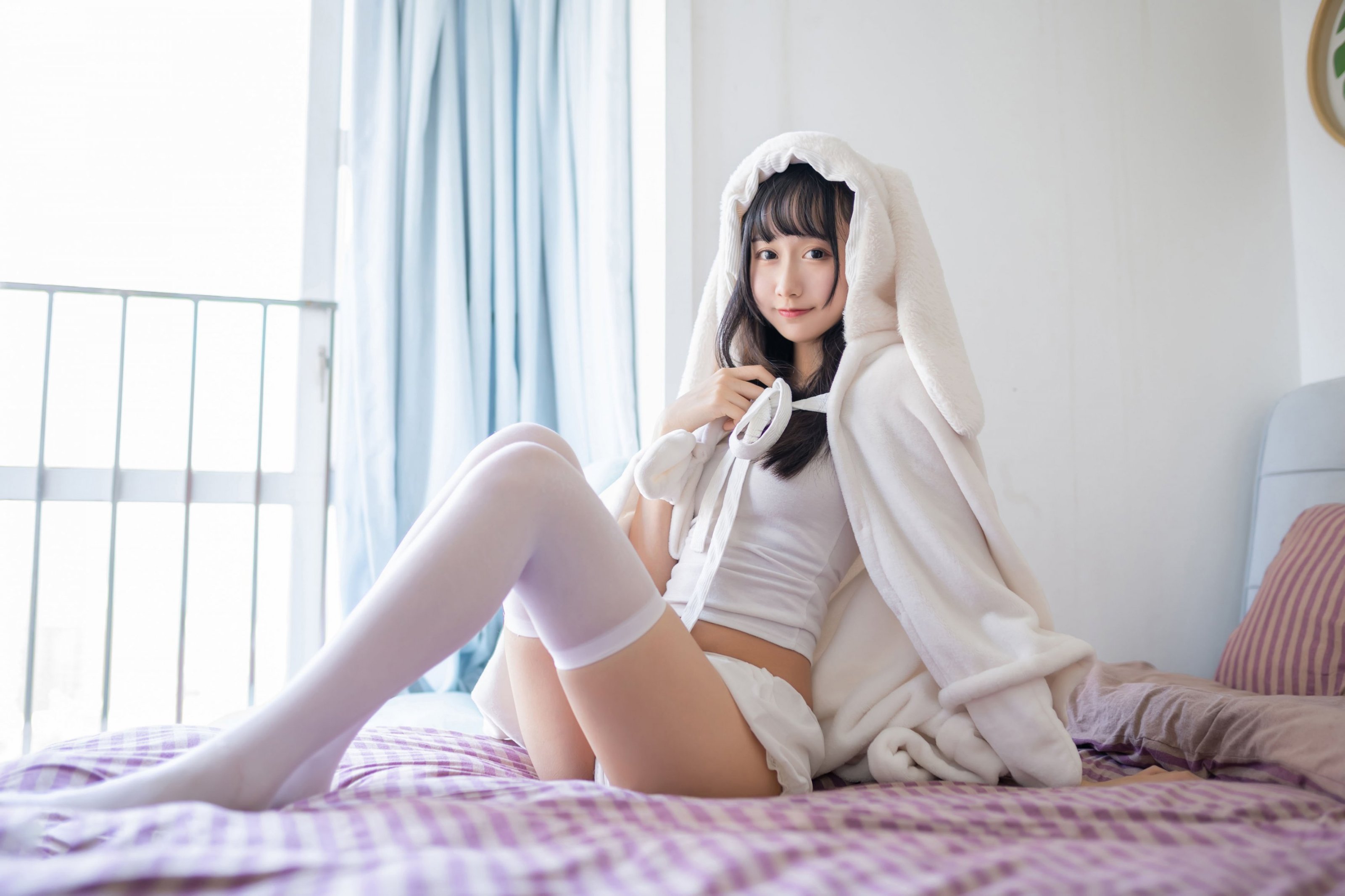 Xo854_ Mumian Mian OwO NO.028 Bathtowel Rabbit