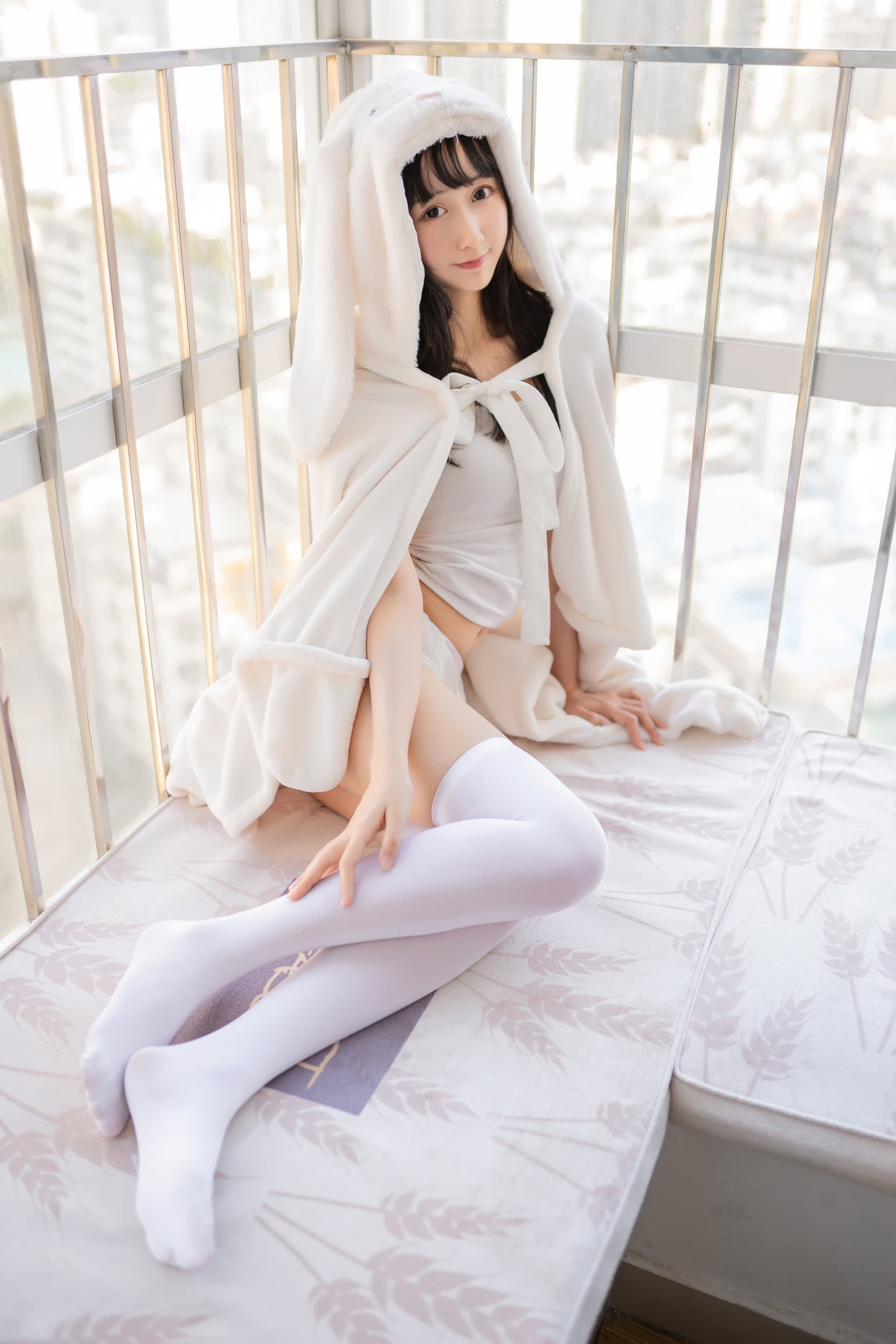 Xo854_ Mumian Mian OwO NO.028 Bathtowel Rabbit