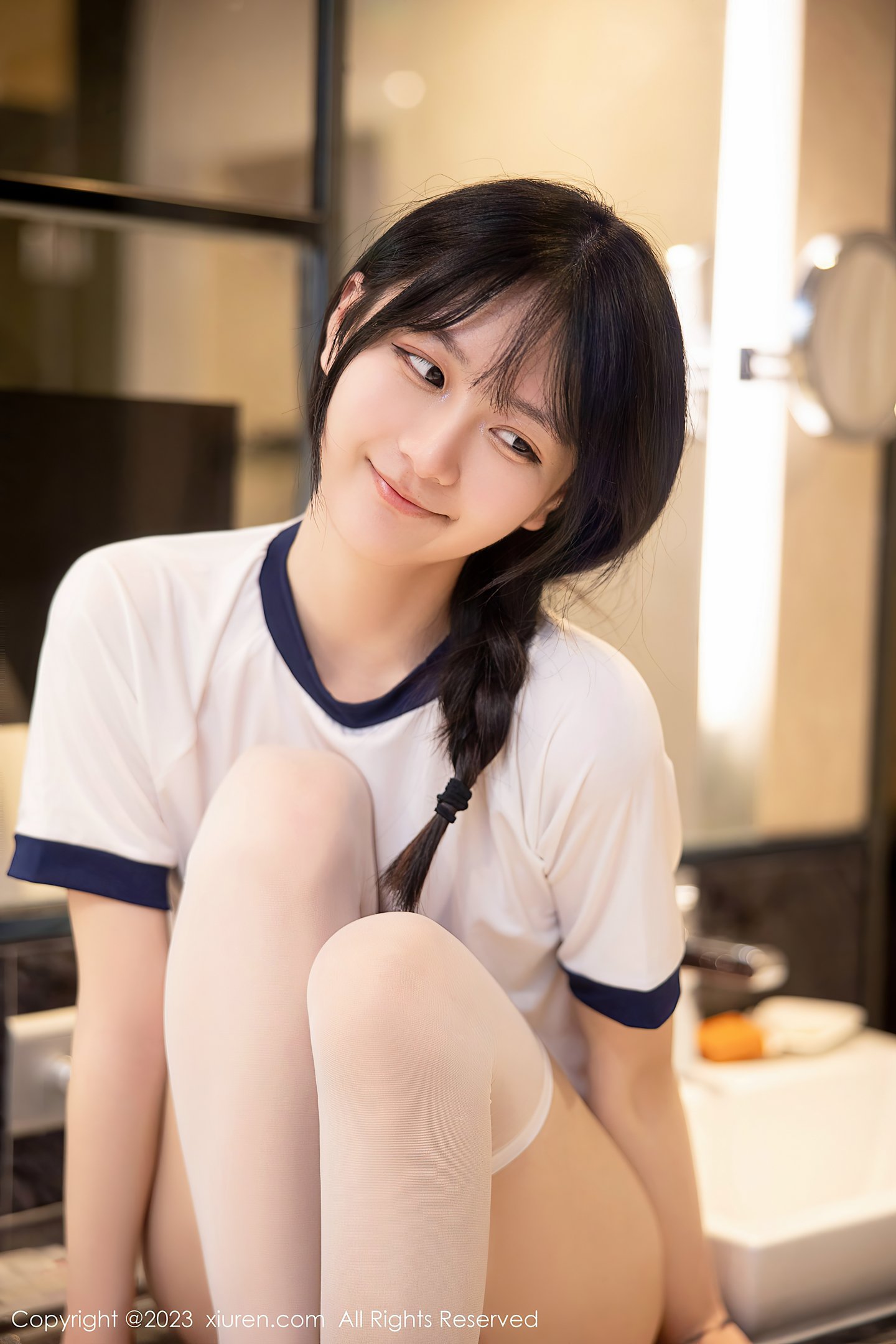 XiuRen秀人網] 2023.03.21 No.6447 謝小蒽 學校女孩