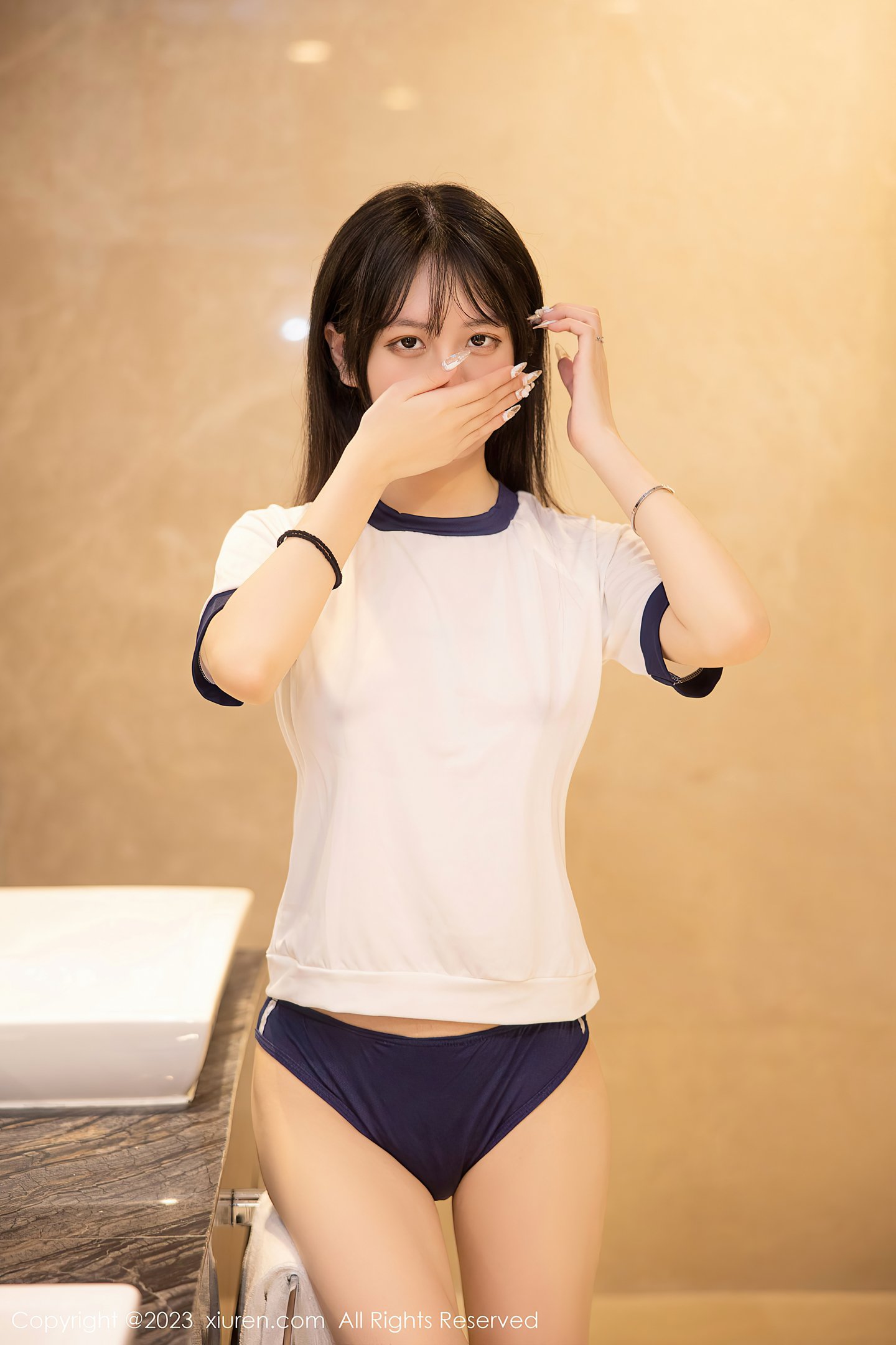 XiuRen秀人網] 2023.03.21 No.6447 謝小蒽 學校女孩