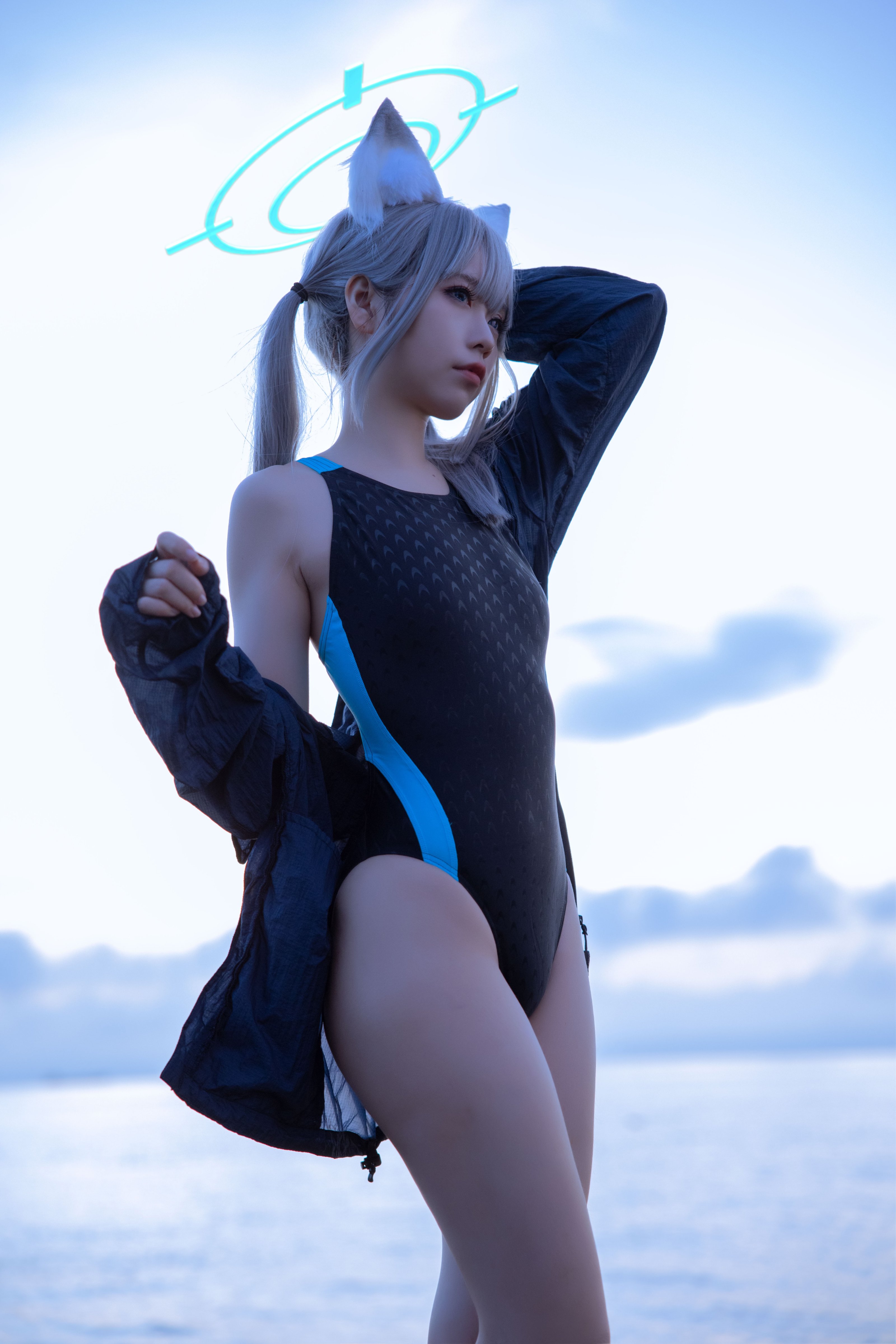 G44 จะไม่ได้รับบาดเจ็บ Vol.075 บลูอาร์ไคฟ์ ซานหลงไป๋จื่อ ชุดว่ายน้ำ