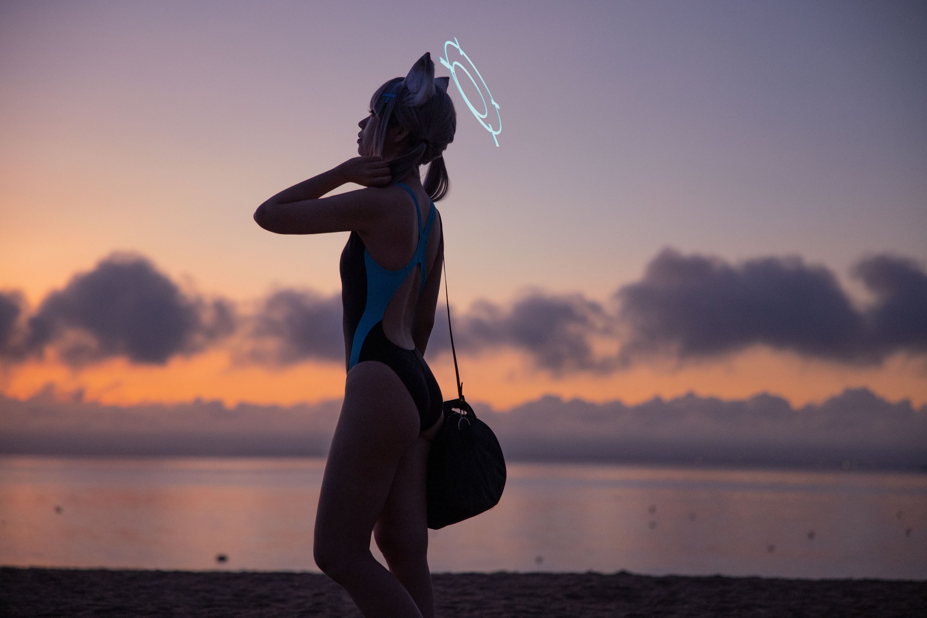 G44 จะไม่ได้รับบาดเจ็บ Vol.075 บลูอาร์ไคฟ์ ซานหลงไป๋จื่อ ชุดว่ายน้ำ