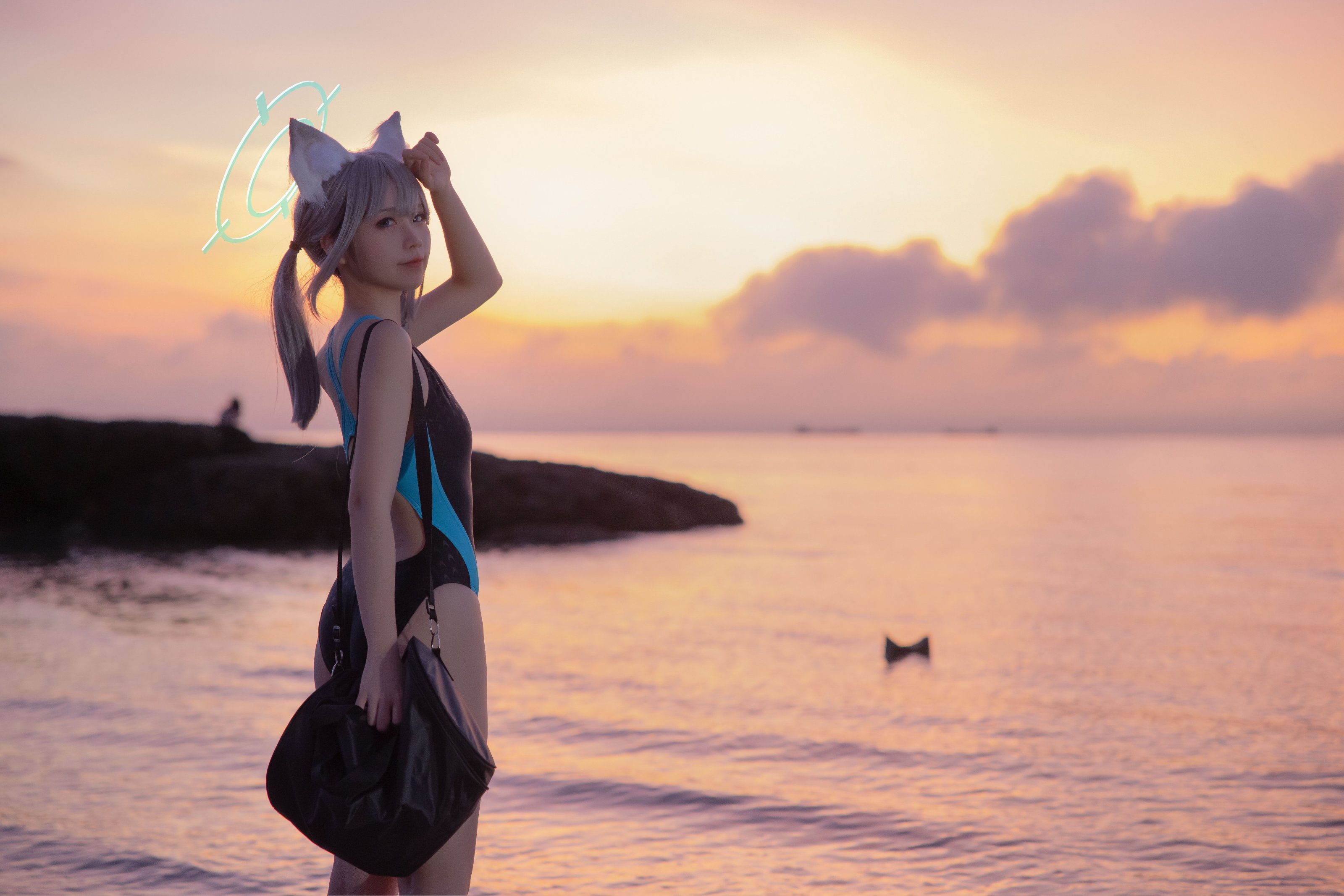 G44 จะไม่ได้รับบาดเจ็บ Vol.075 บลูอาร์ไคฟ์ ซานหลงไป๋จื่อ ชุดว่ายน้ำ