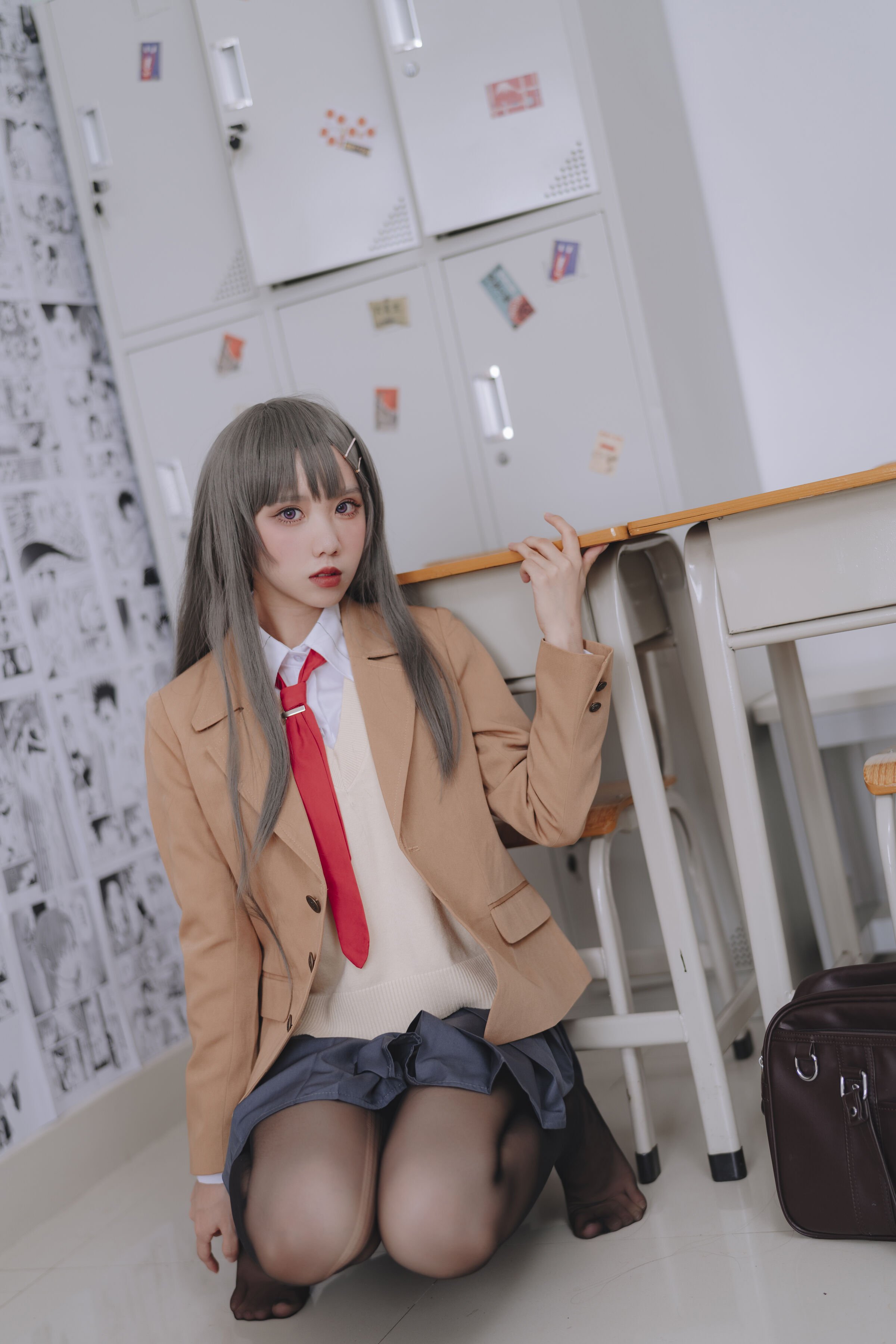 「กัวเมี่ยเจียงw」มาอี้ ชุดนักเรียน – ภาพดิจิทัล