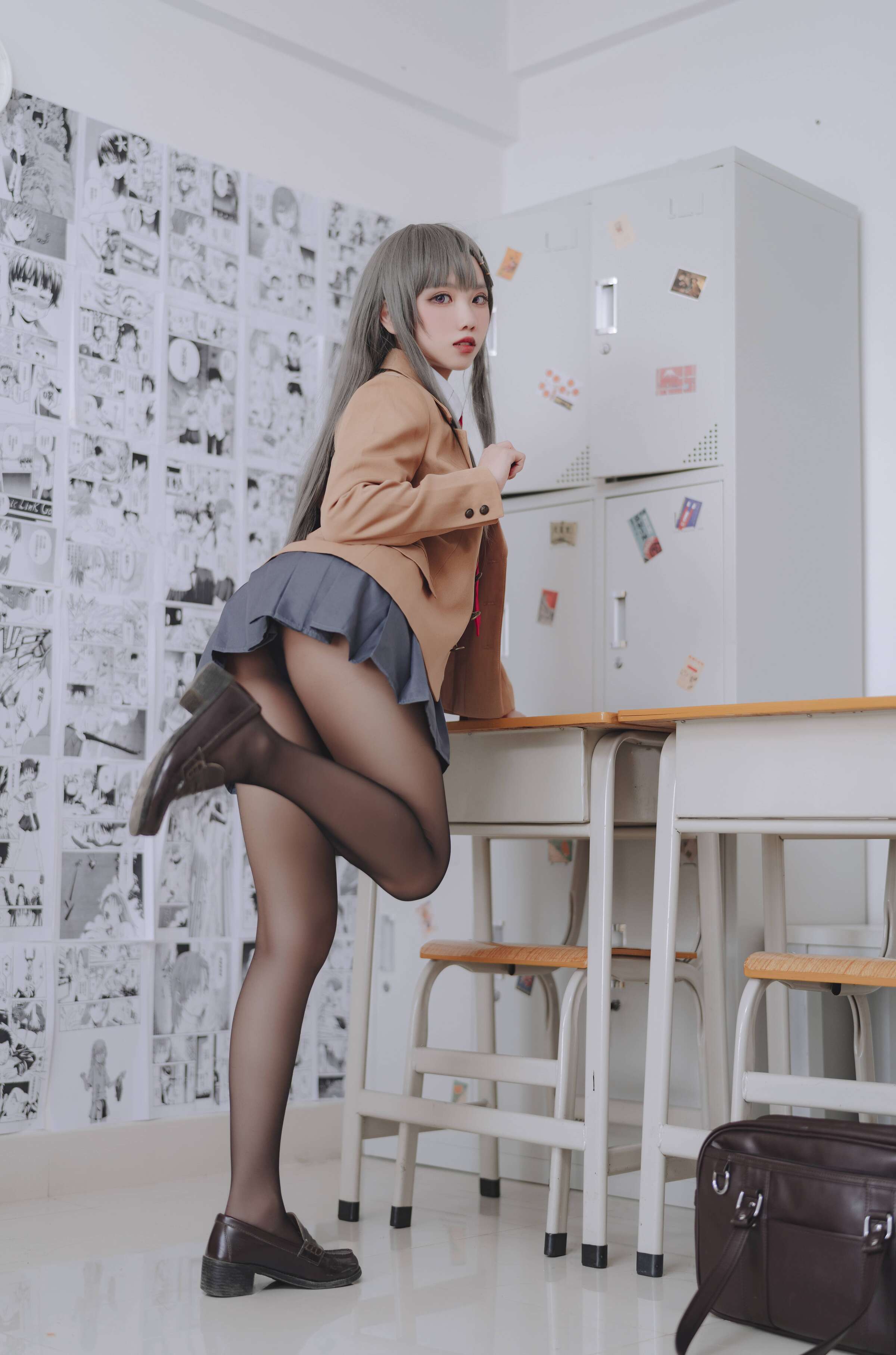 「กัวเมี่ยเจียงw」มาอี้ ชุดนักเรียน – ภาพดิจิทัล