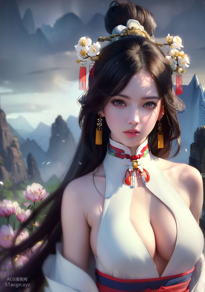 國風AI生成圖精品合集 第一期-極致美顏美乳女孩【426P】 Part 1