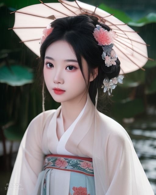 국풍 AI 생성 이미지 명품 모음집 제2탄 와복+한푸+기파오 스타일【1103P】 Part 7