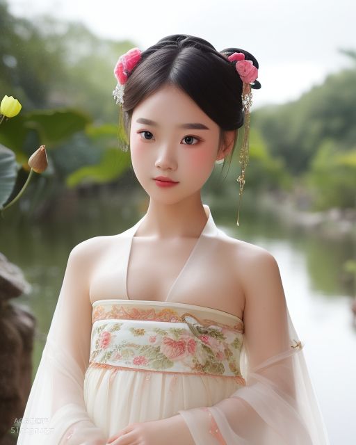 Bộ sưu tập tinh hoa hình ảnh AI tạo theo phong cách quốc phong - Phiên bản thứ hai: Hòa phục + Hán phục + Kỳ bào phong [1103P] Phần 8