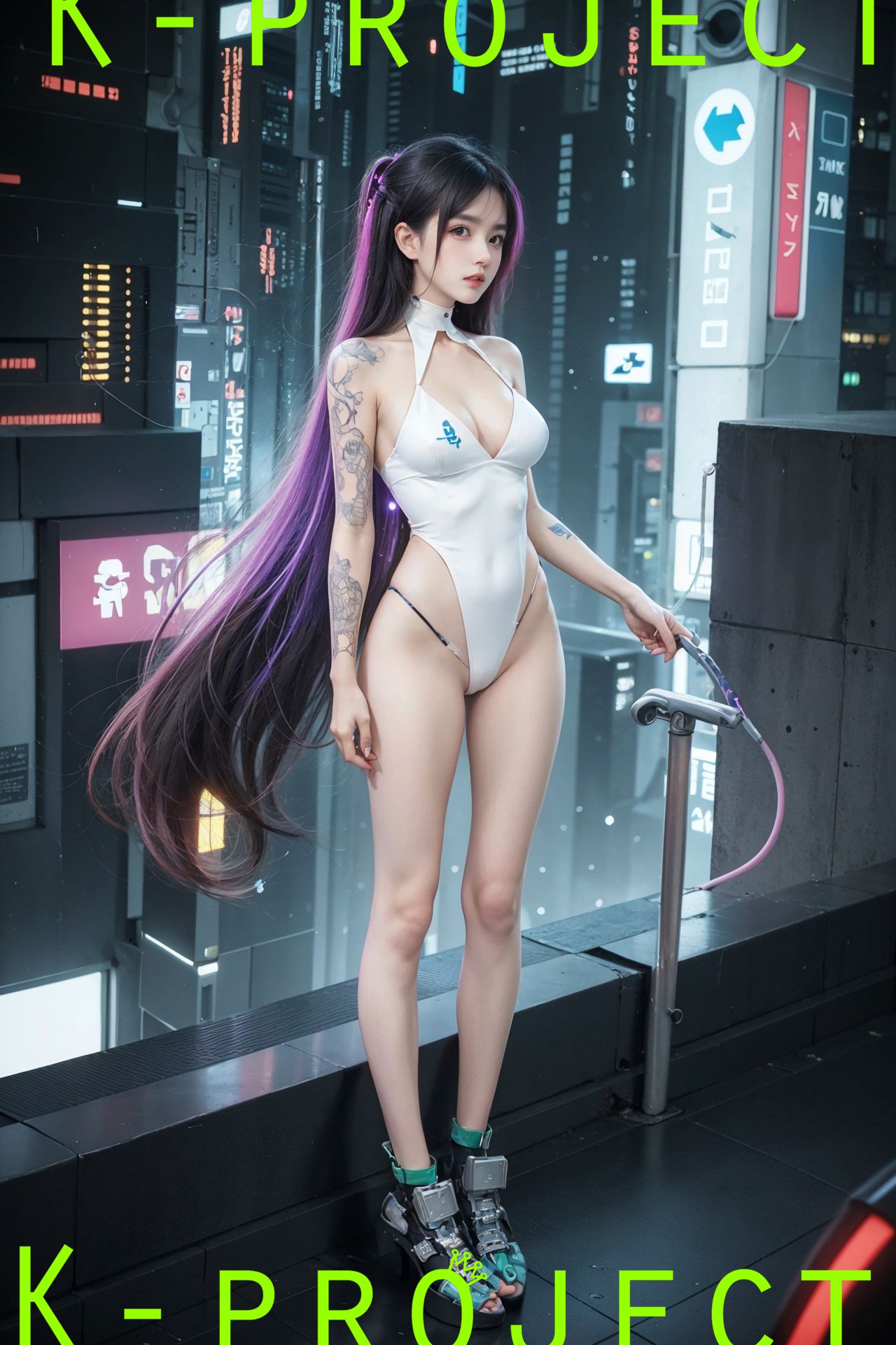 Cô gái Cyberpunk Cyberpunk