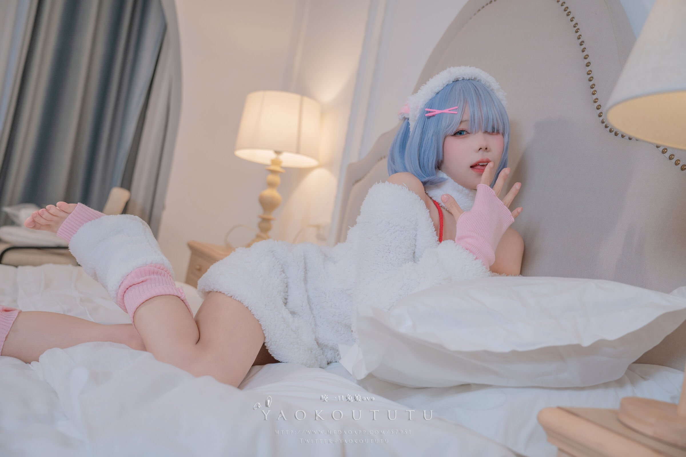 Coser黏黏团子兔 特典 蕾姆咩咩