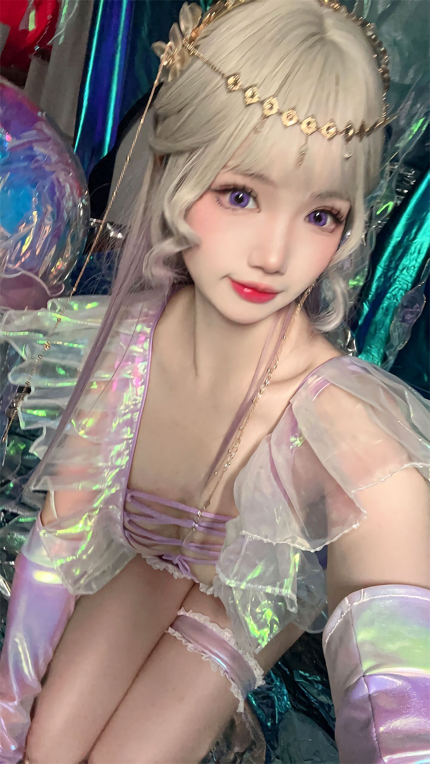 Xue Qing Astra (Xue Qing Du Du)] Laser Swimsuit