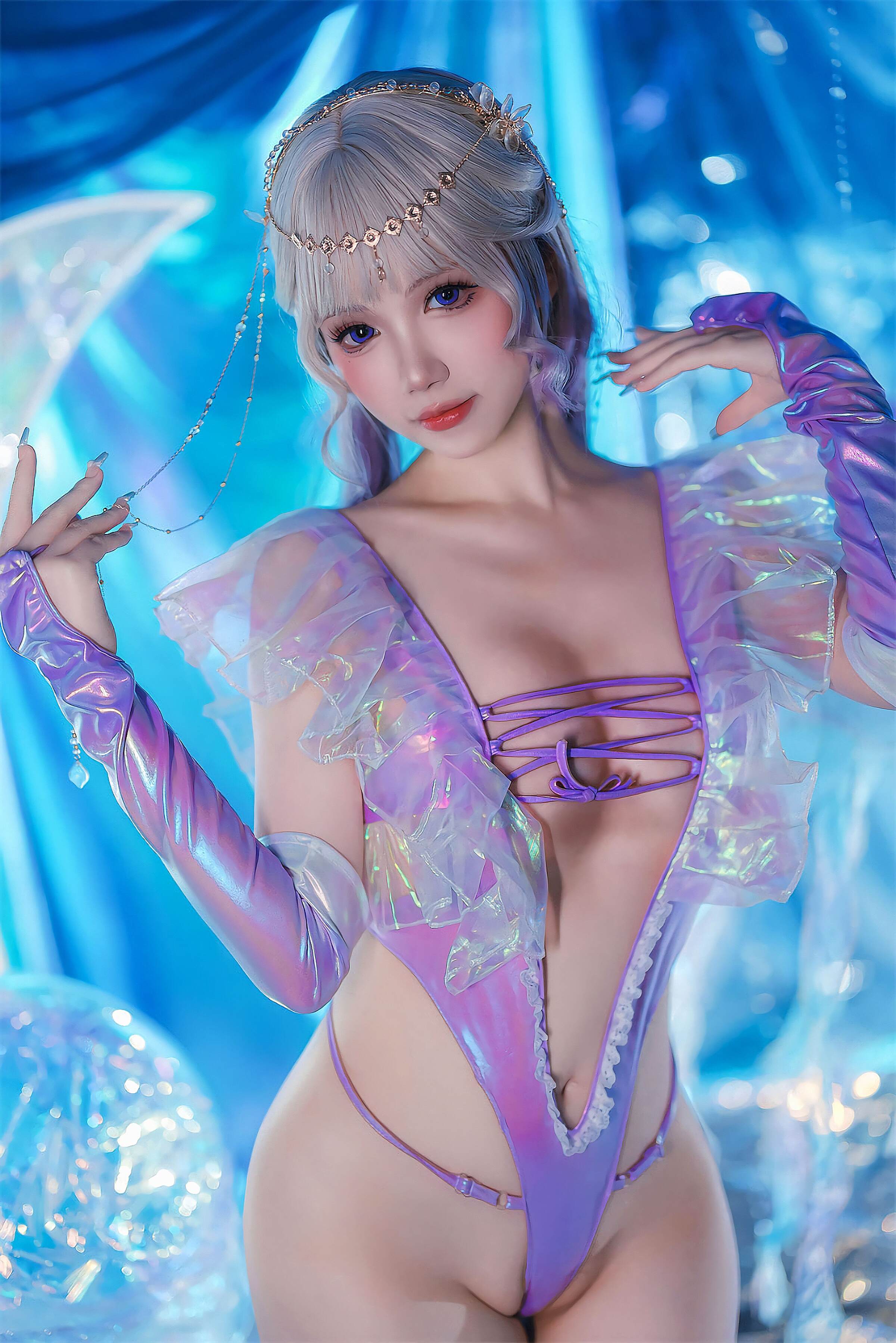 Xue Qing Astra (Xue Qing Du Du)] Laser Swimsuit