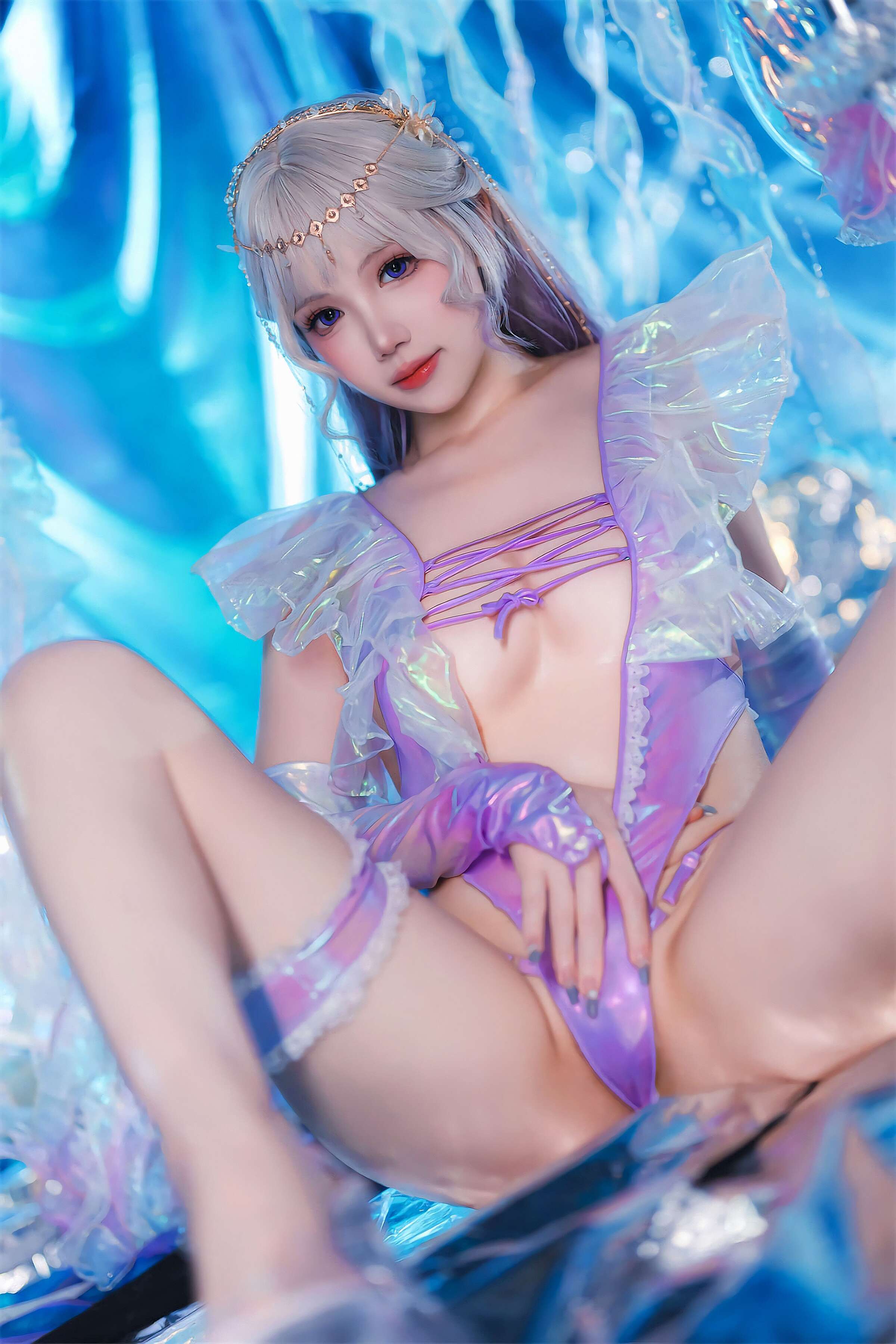Xue Qing Astra (Xue Qing Du Du)] Laser Swimsuit