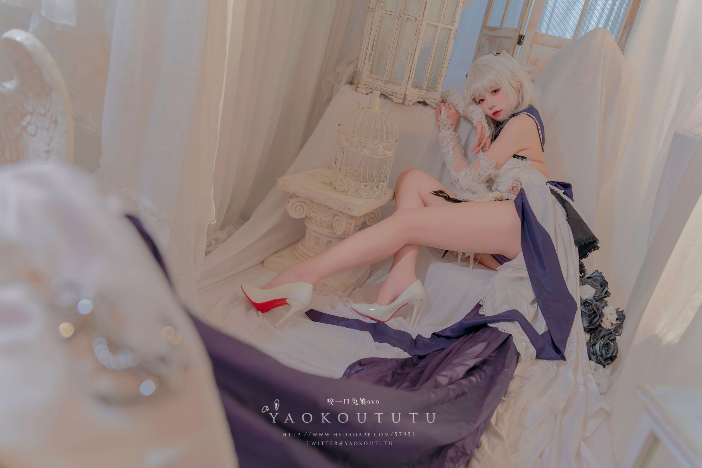 กัดหนึ่งคำกระต่ายสาว ovo การแต่งหน้าของคุณหนู-เควี
