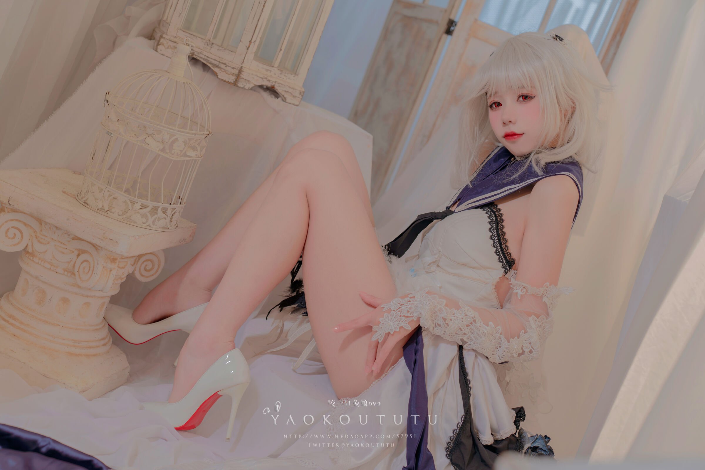 กัดหนึ่งคำกระต่ายสาว ovo การแต่งหน้าของคุณหนู-เควี