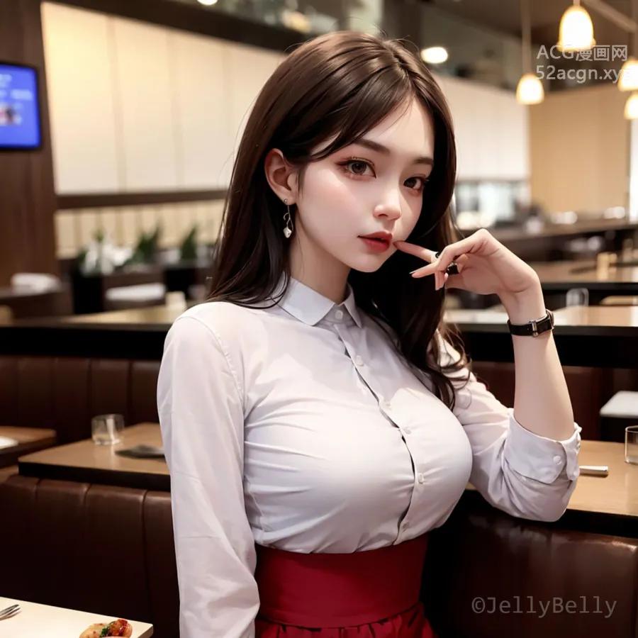 JellyBelly AI剧情图包：性感秘书背着男友给我插第2部 JellyBelly Part 10