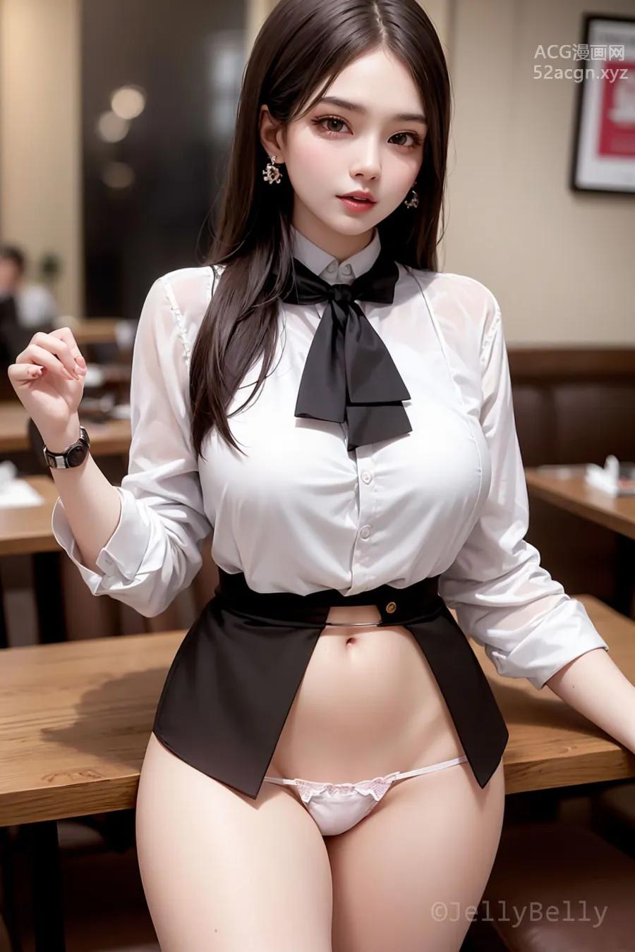 Anime Girl ] Sexy Secretary Secretly Betrays Boyfriend for Me Part 2 JellyBelly [AI Generated] Part 19