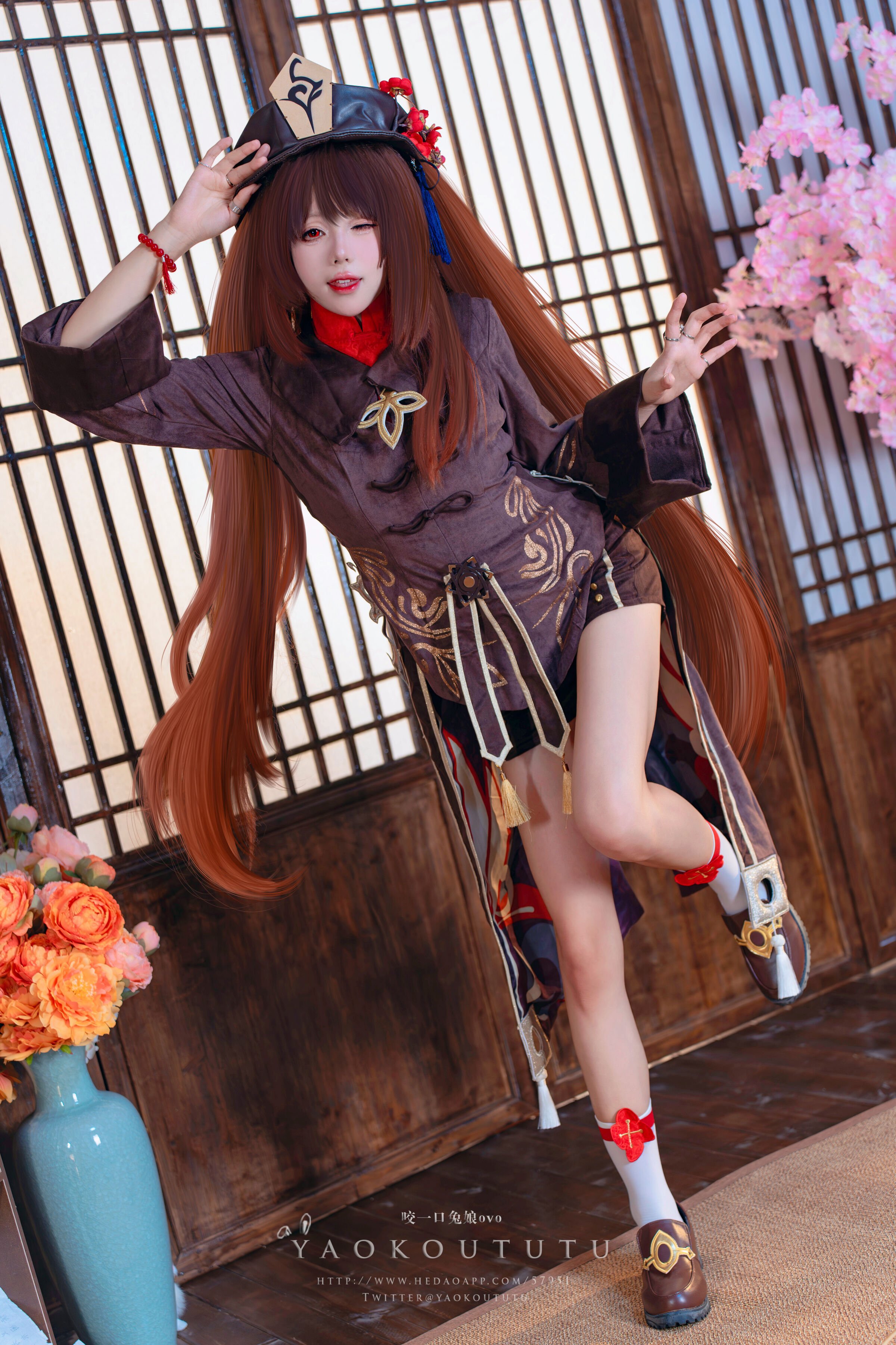 Take a bite of the rabbit girl ovo 『Wangsheng Hall Master Hu Tao』