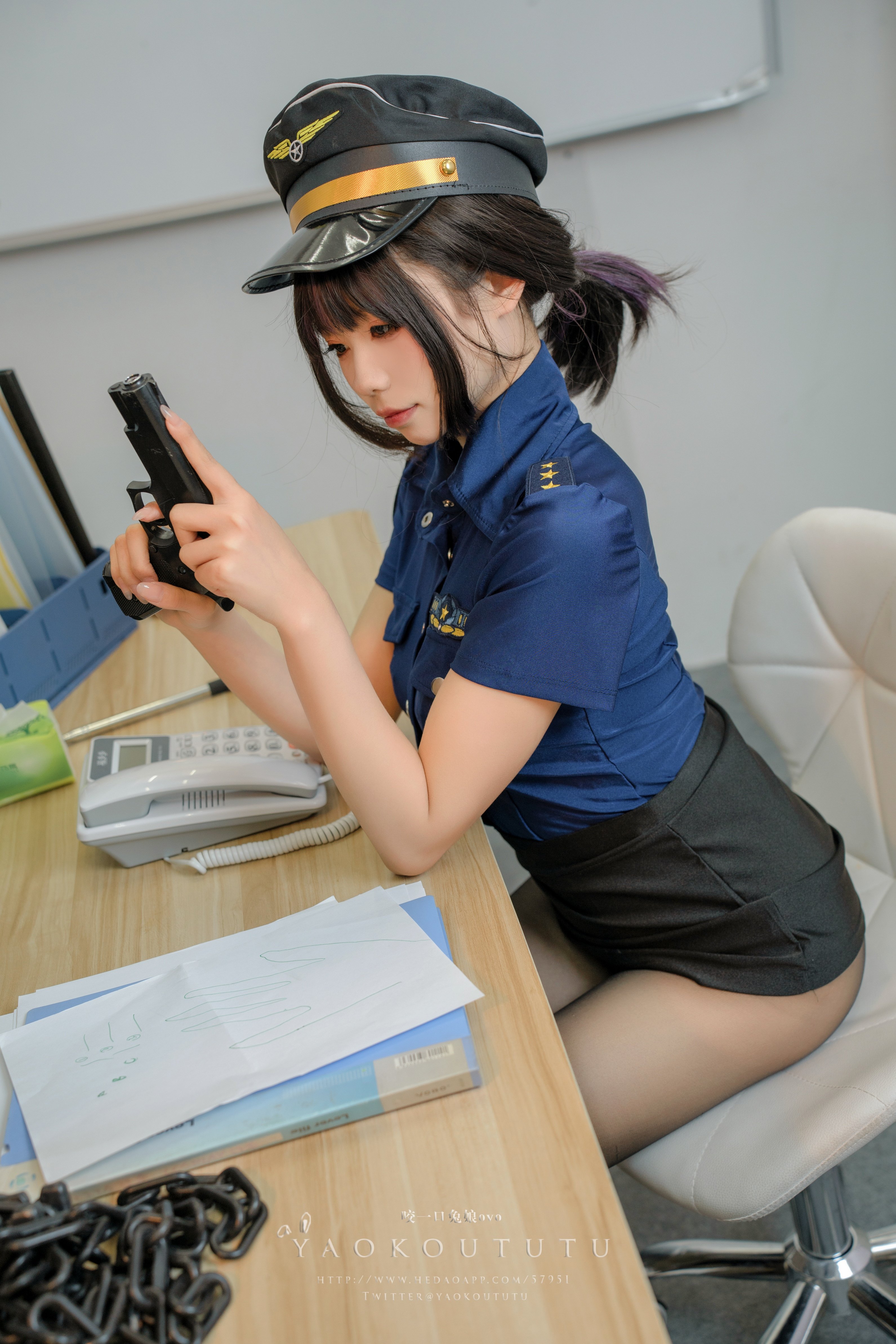กัดหนึ่งคำ กระต่าย娘 ovo - ตำรวจหญิง อู๋หลง女警