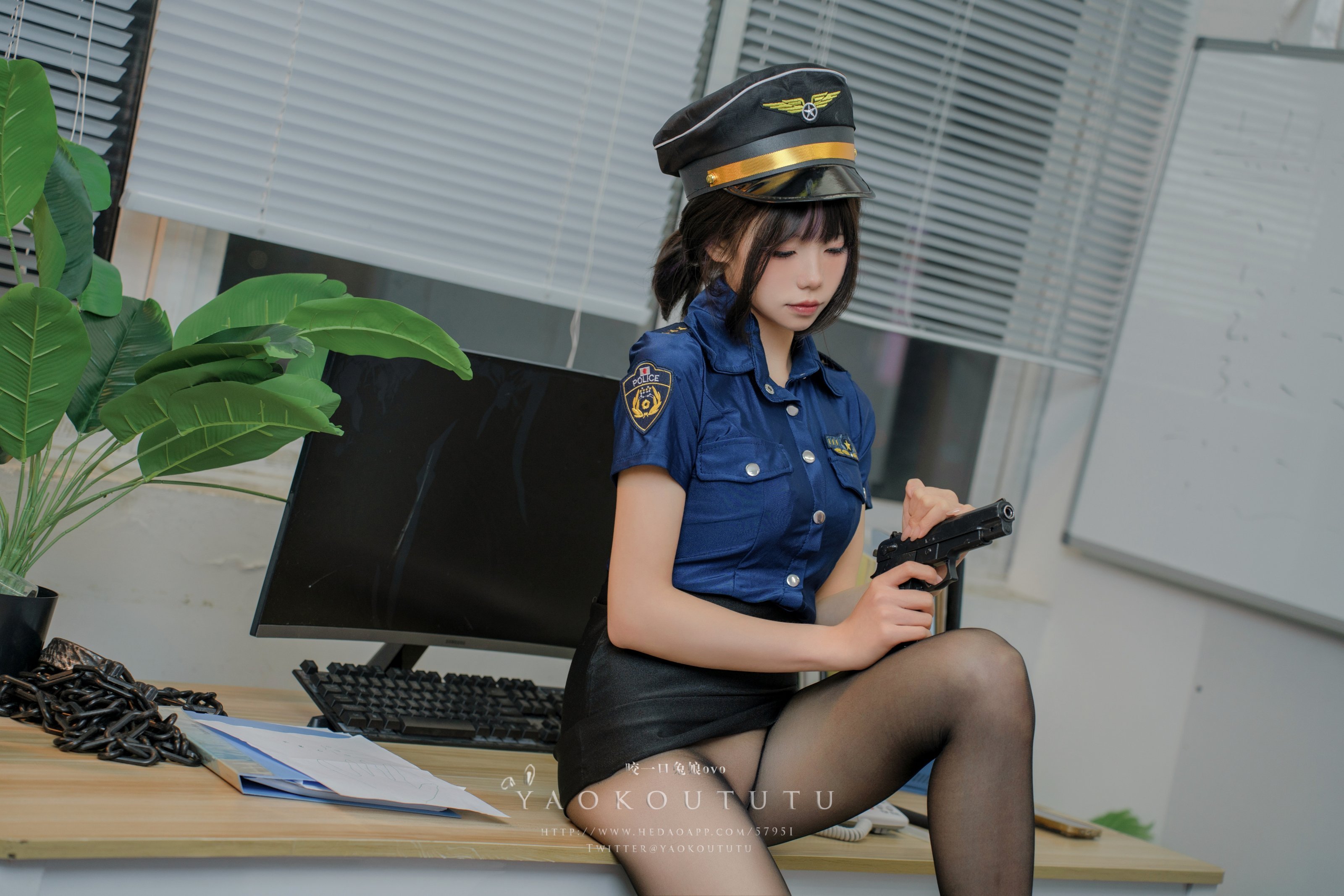 กัดหนึ่งคำ กระต่าย娘 ovo - ตำรวจหญิง อู๋หลง女警