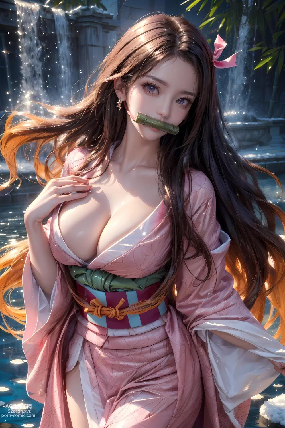 อนิเมะ สาว] 【kuzan】ดาบพิฆาตอสูร-เนซึโกะ53