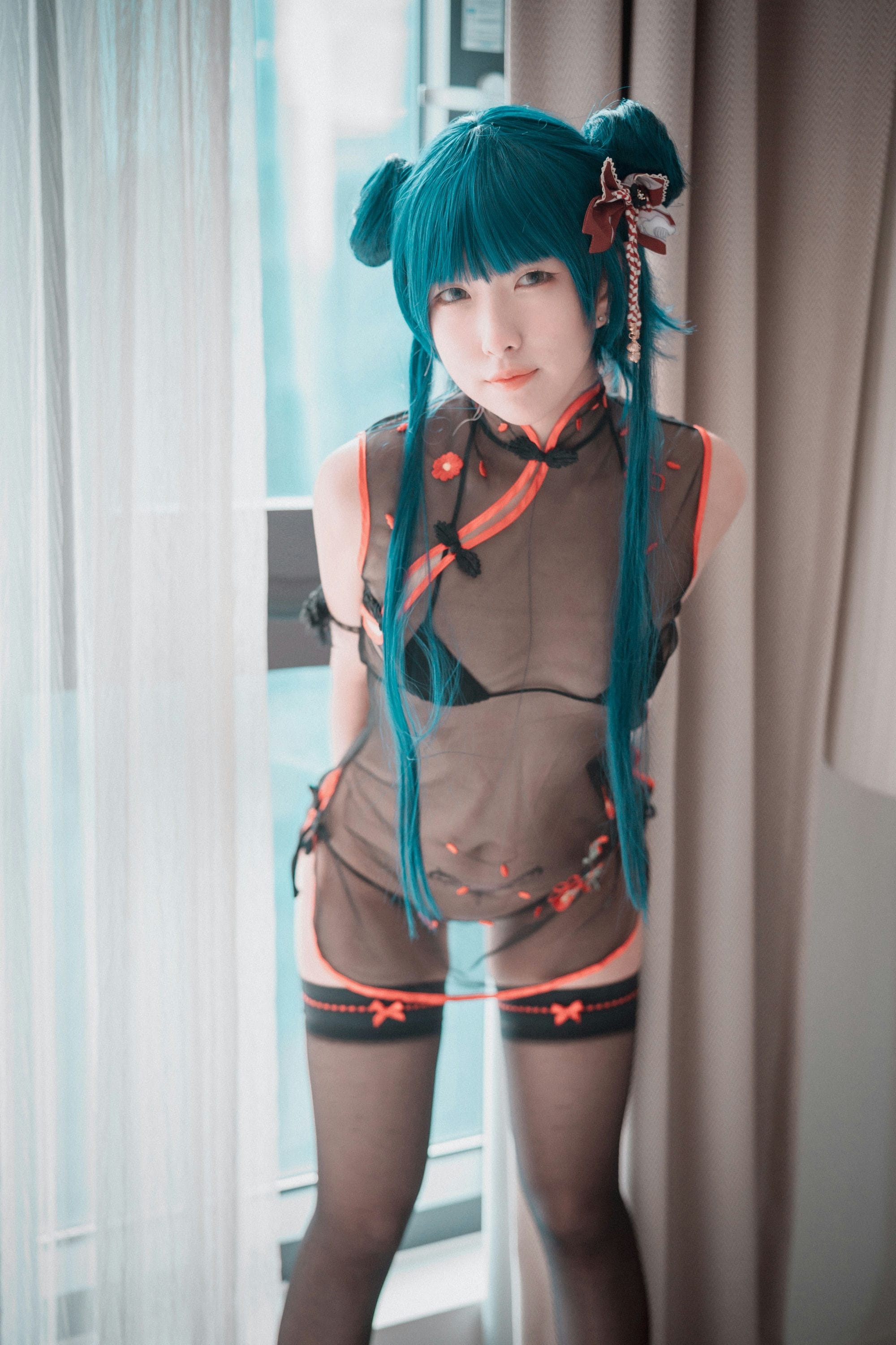 Sonson (손손) - NO.15 [DJAWA] Sheer Qipao Girl-Normal Ver [45P]