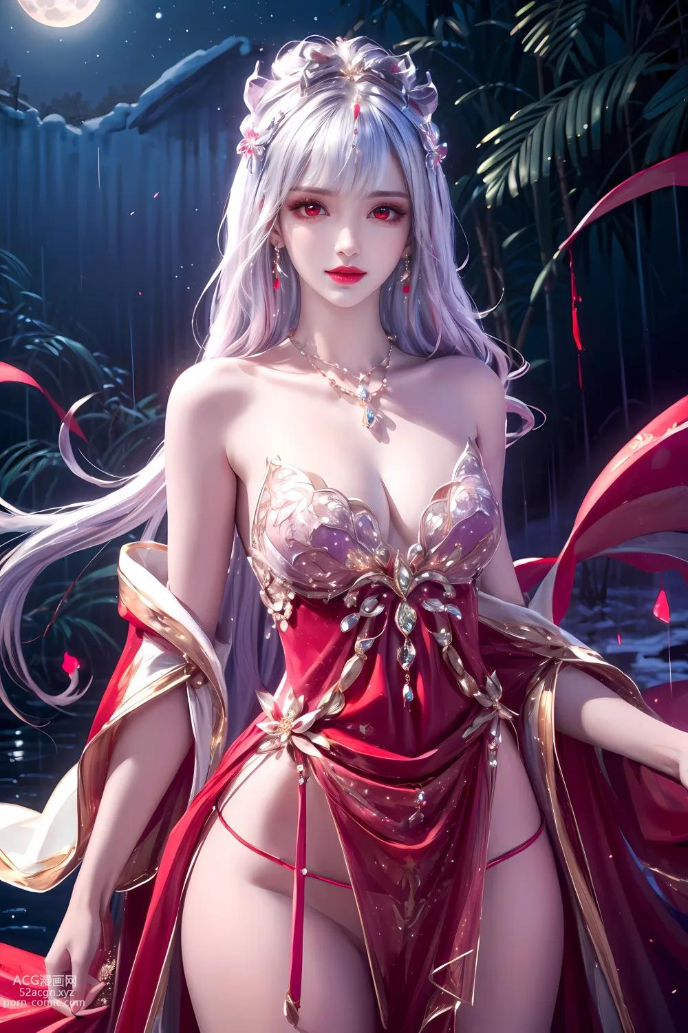 Kuzan AI动漫女角：完美世界太阴玉兔 60P