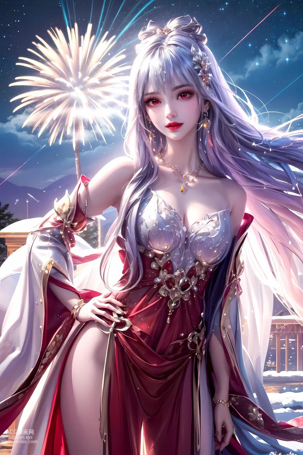 Kuzan AI动漫女角：完美世界太阴玉兔 60P