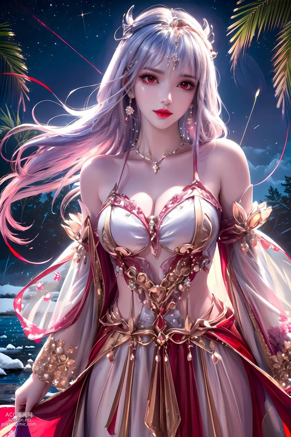 Kuzan AI动漫女角：完美世界太阴玉兔 60P