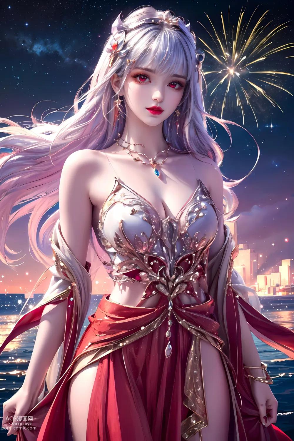 Kuzan AI动漫女角：完美世界太阴玉兔 60P