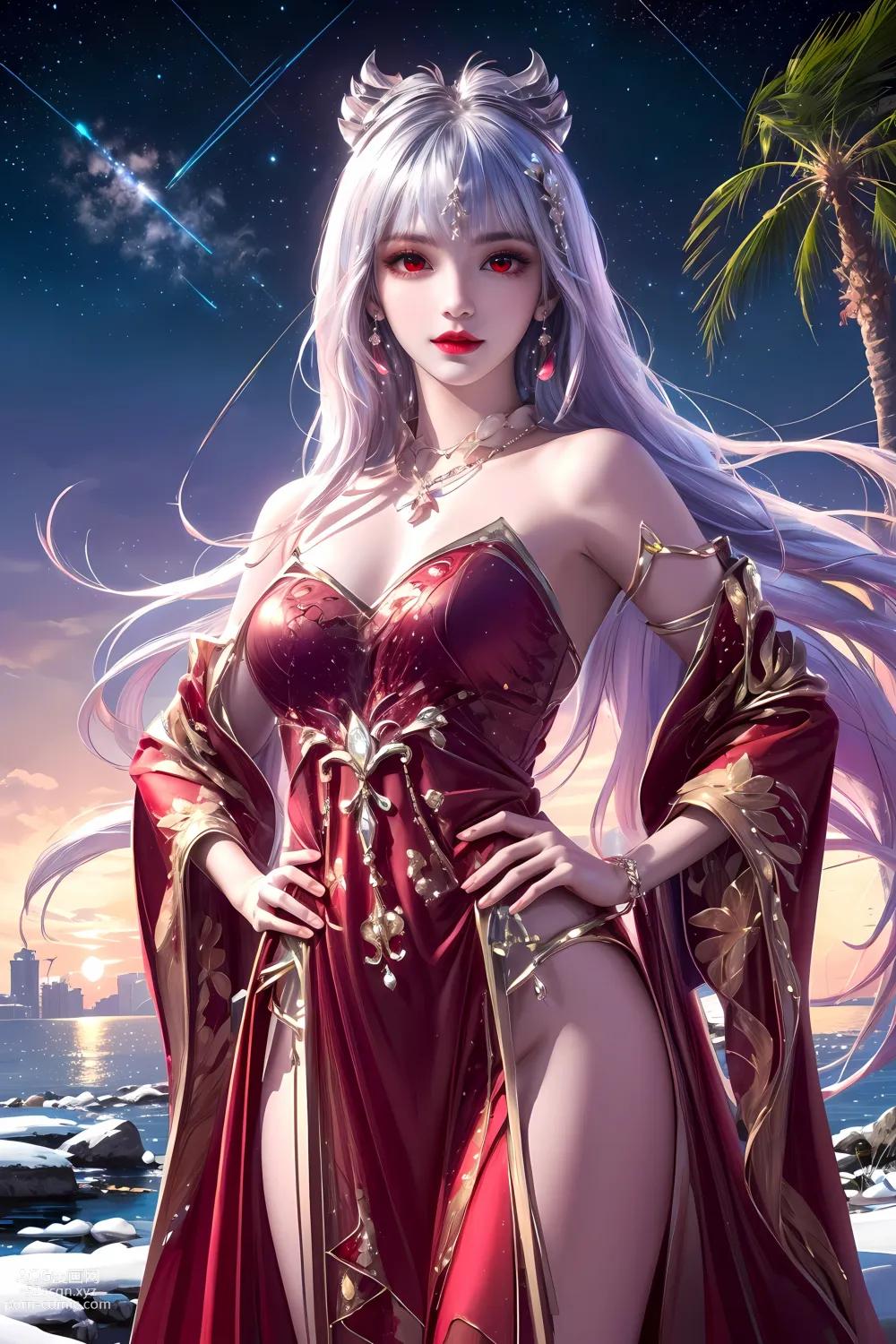 Kuzan AI动漫女角：完美世界太阴玉兔 60P
