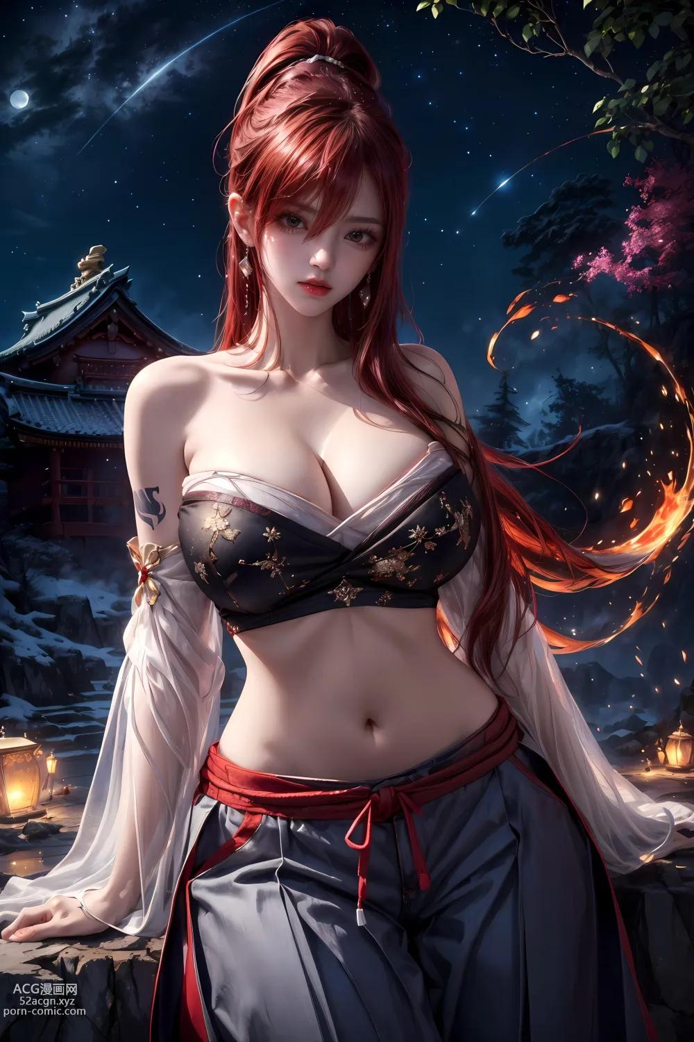 Anime Girl ] 【kuzan】Fairy Tail - Erza (Nguyệt Hạ Dao Đài) 60