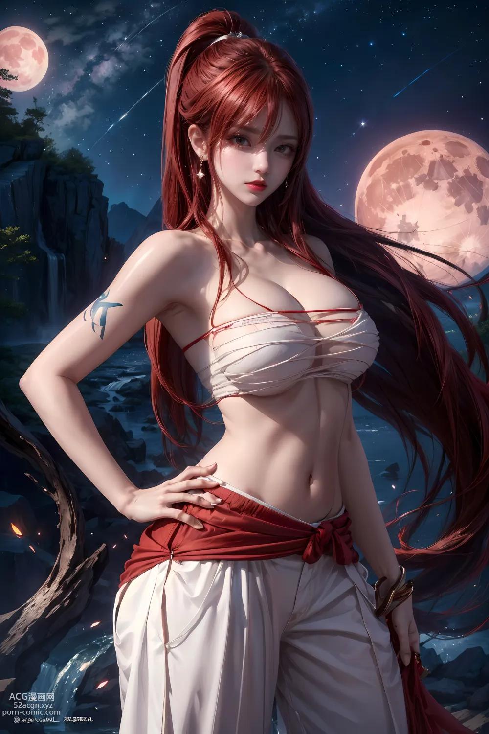 Anime Girl ] 【kuzan】Fairy Tail - Erza (Nguyệt Hạ Dao Đài) 60