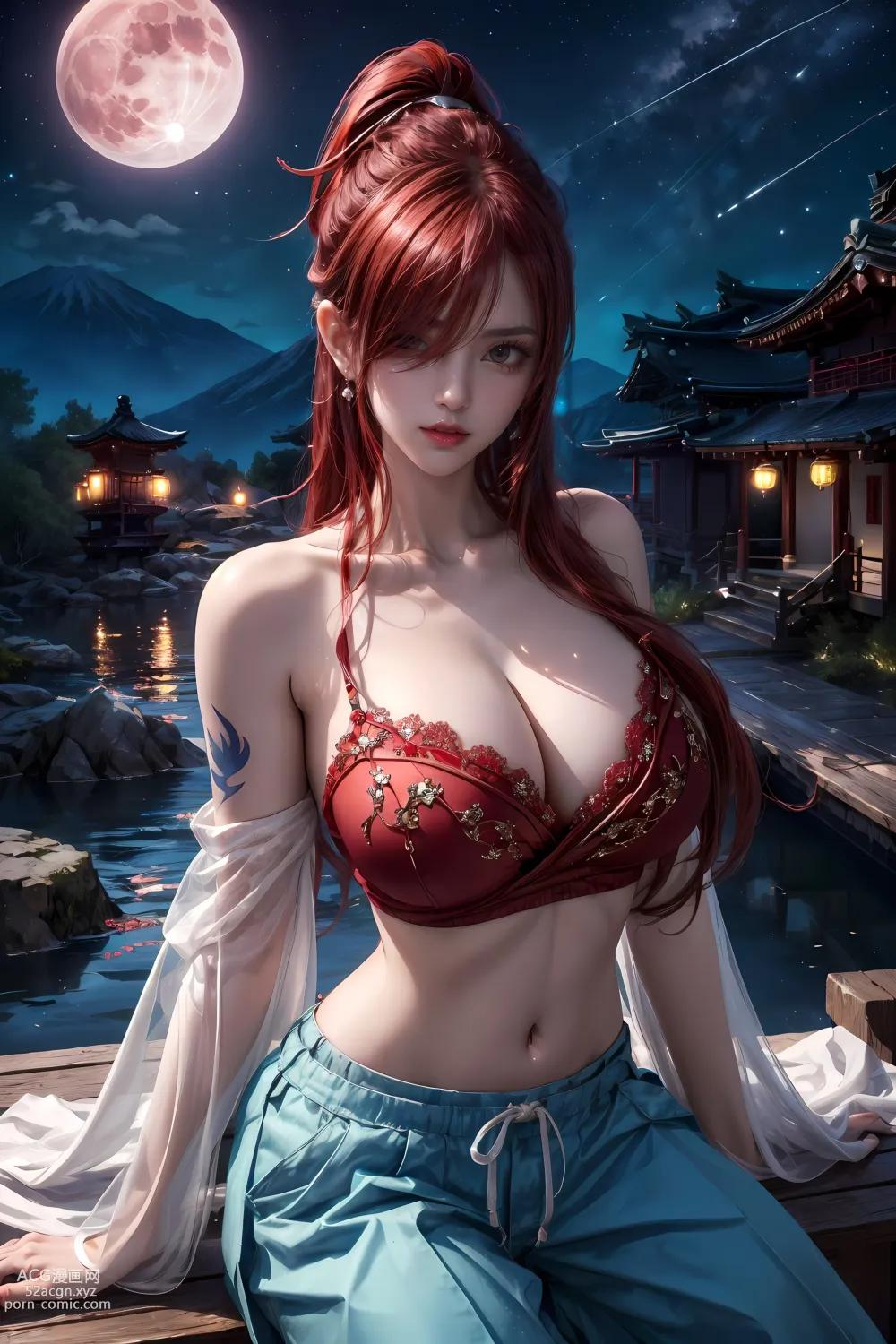 Anime Girl ] 【kuzan】Fairy Tail - Erza (Nguyệt Hạ Dao Đài) 60