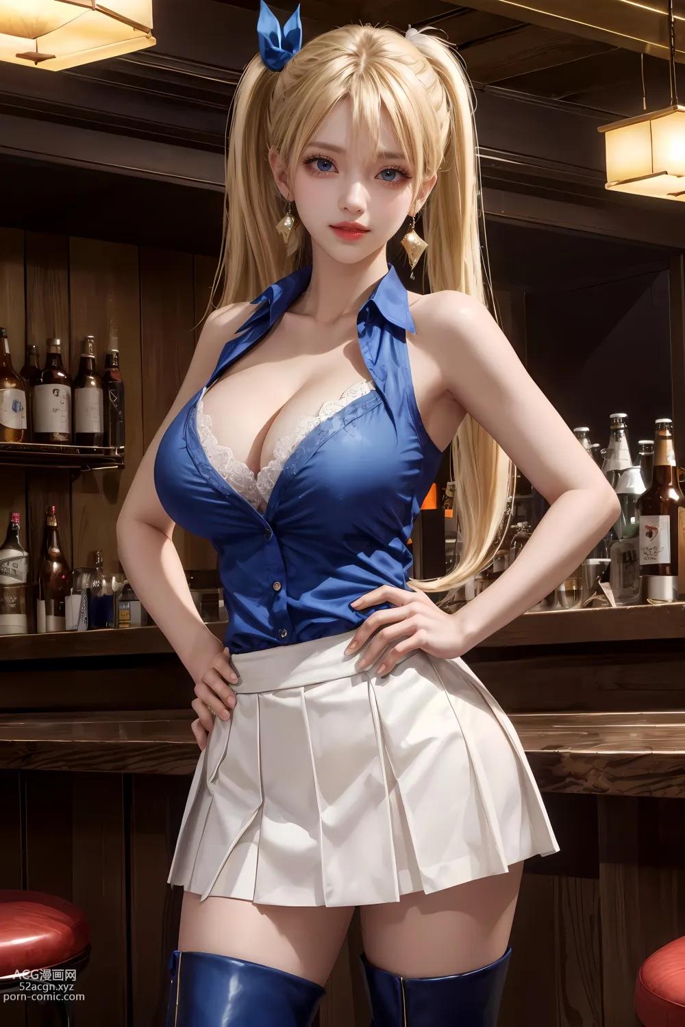 Anime Girl ] 【kuzan】Fairy Tail - Lucy (nữ phục vụ quán bar) 26