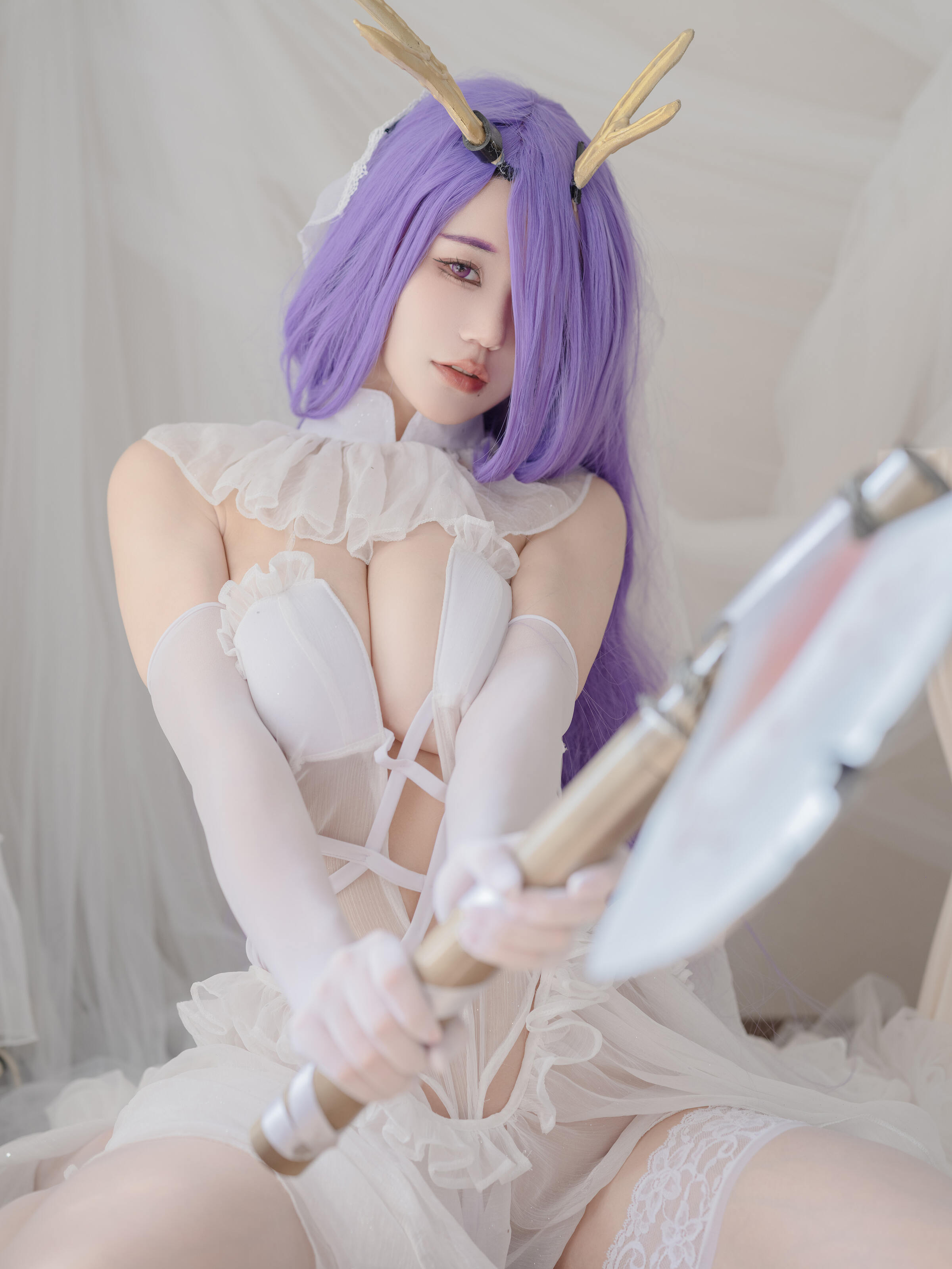 Chiyoda w Kim Lộc Váy cưới Azur Lane