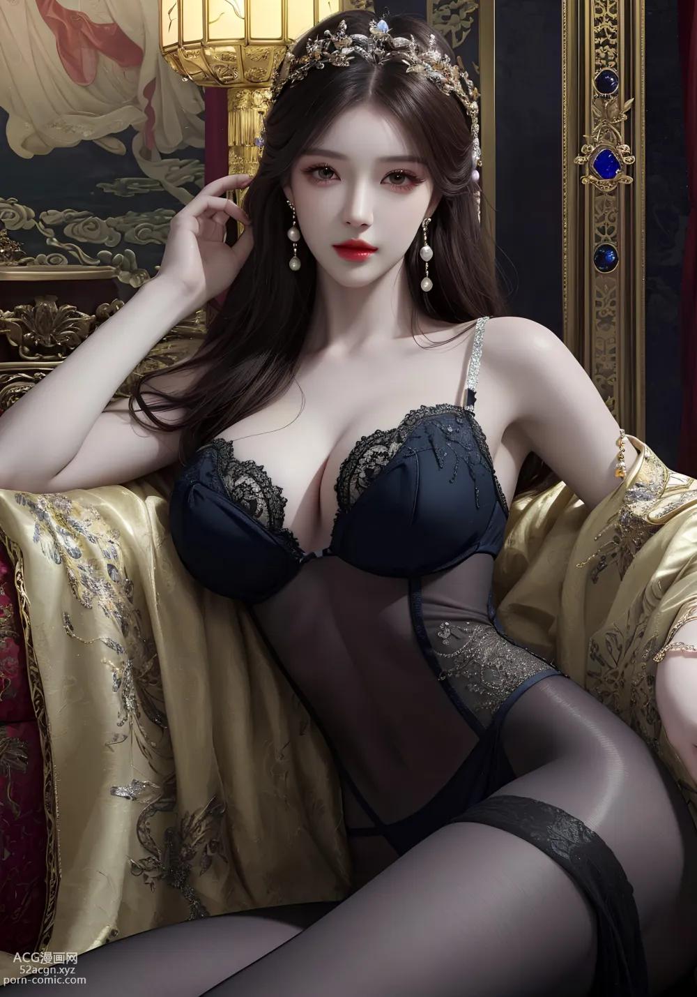 สาวอนิเมะ] [วิเม่] เฟิงอี（queen） – ภาพวาด AI คุณภาพสูง สไตล์โบราณ ชุดภาพ