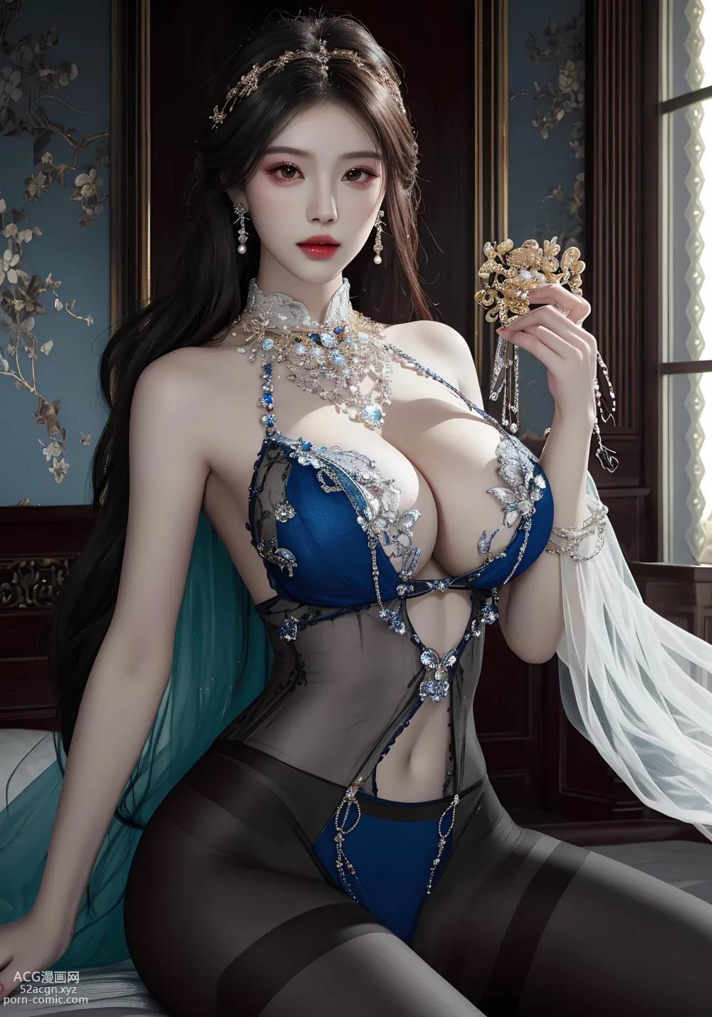 สาวอนิเมะ] [วิเม่] เฟิงอี（queen） – ภาพวาด AI คุณภาพสูง สไตล์โบราณ ชุดภาพ
