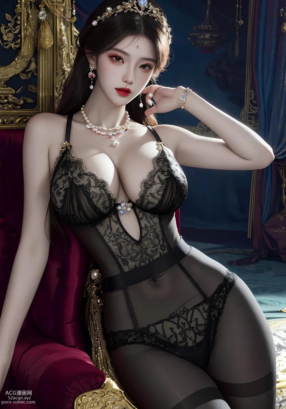 สาวอนิเมะ] [วิเม่] เฟิงอี（queen） – ภาพวาด AI คุณภาพสูง สไตล์โบราณ ชุดภาพ