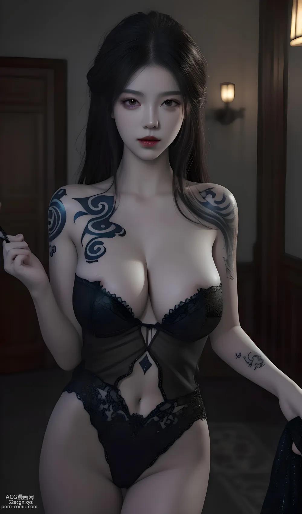 [ Anime Girl ] [唯美] 夜魅 – Ai绘画高质量古风图集