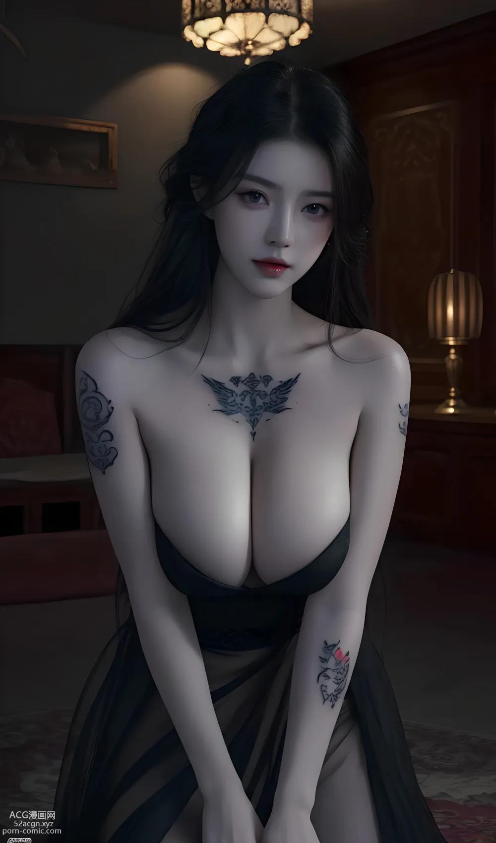 [ Anime Girl ] [唯美] 夜魅 – Ai绘画高质量古风图集