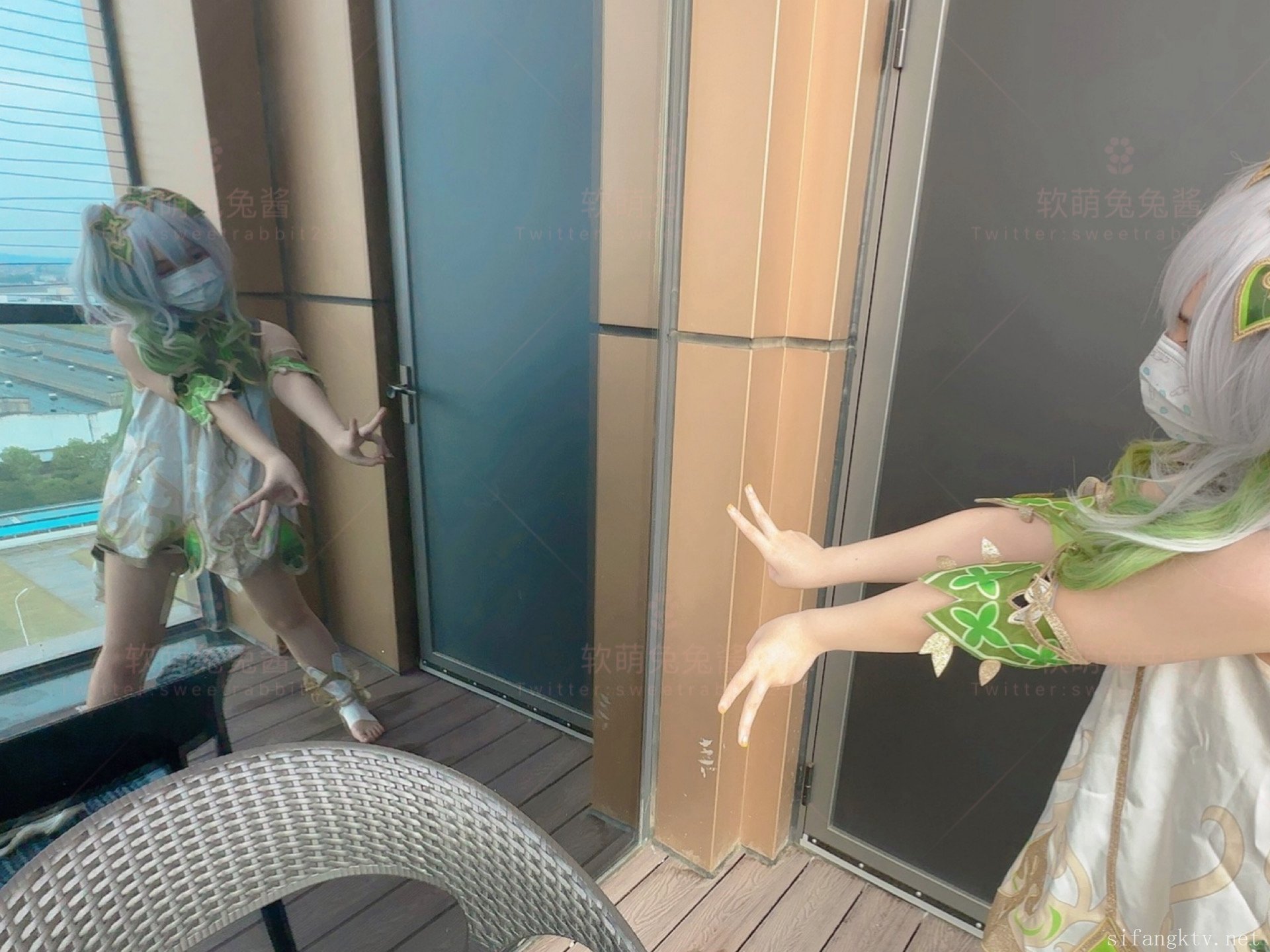 Soft and Cute Bunny Chan - Slime Grass God with GIF
