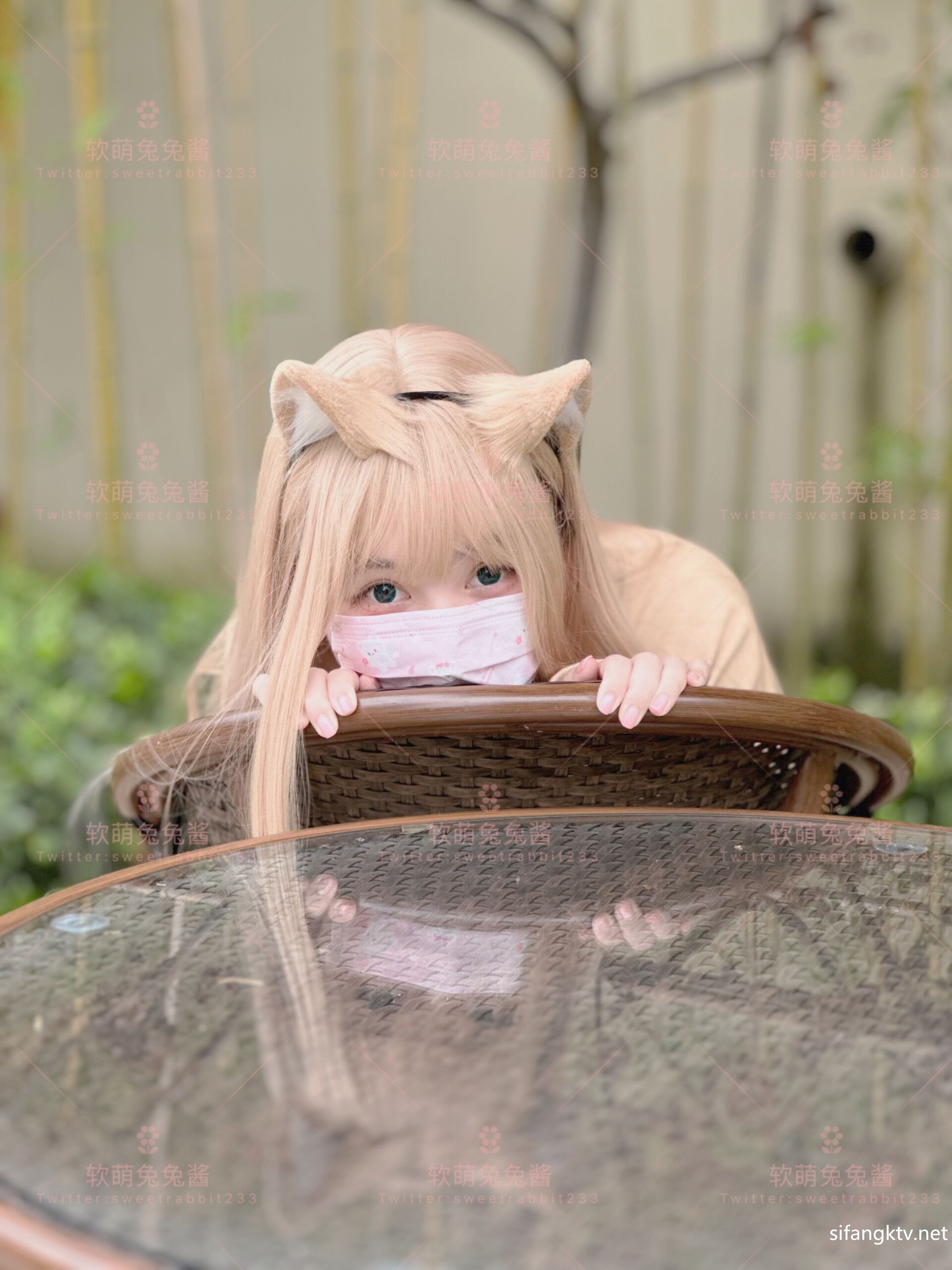 软萌兔兔酱爱猫人士 Cosplay | GIF 写真图集